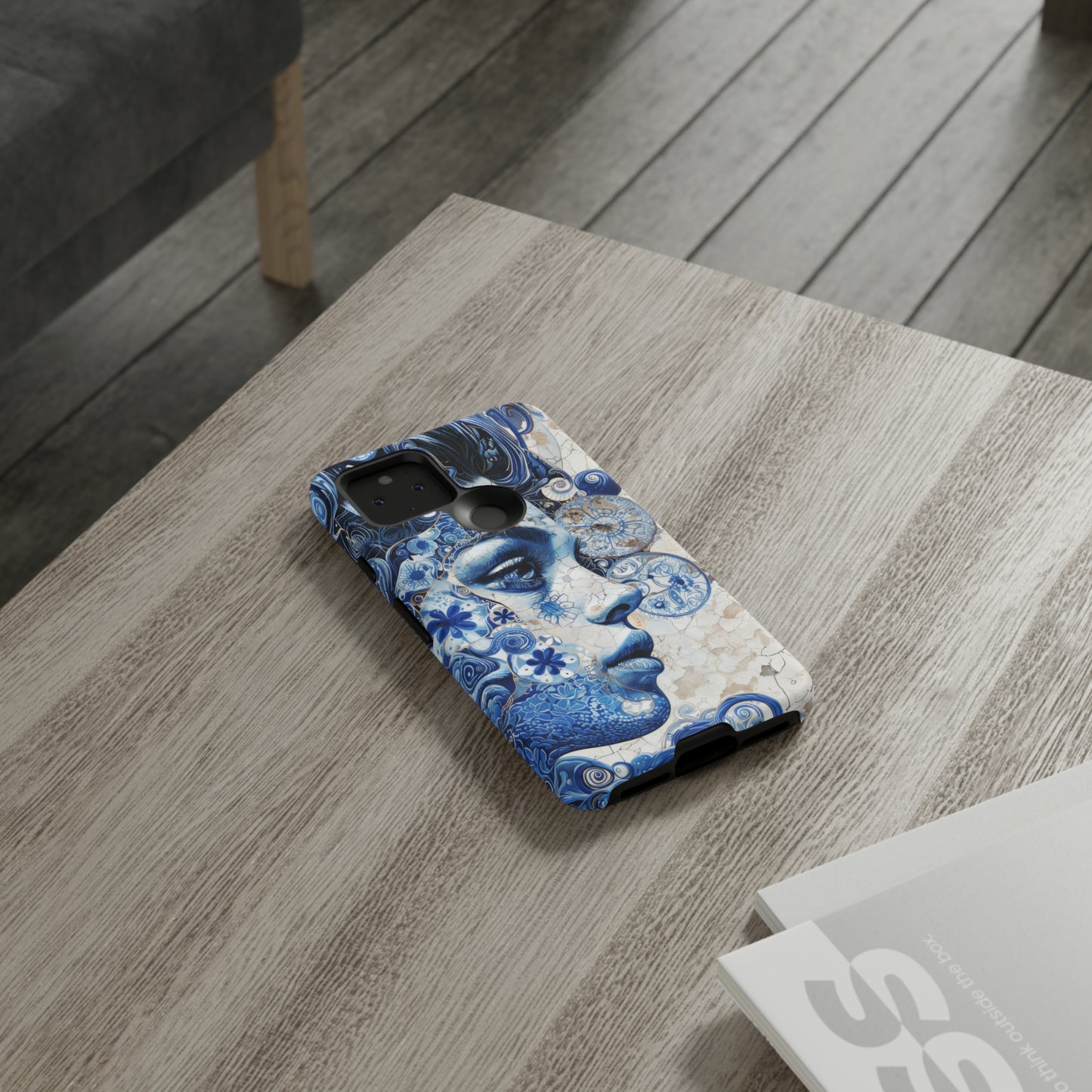 Blue tile womanTough Cases