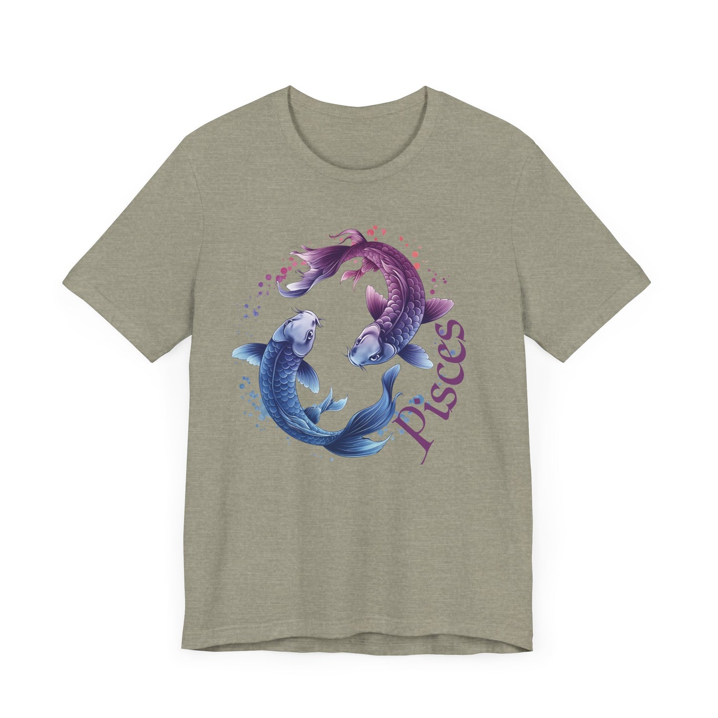 Pisces Artistic Zodiac Unisex Tee, Jersey Short Sleeve Tee, Your Perfect Everyday Favorite