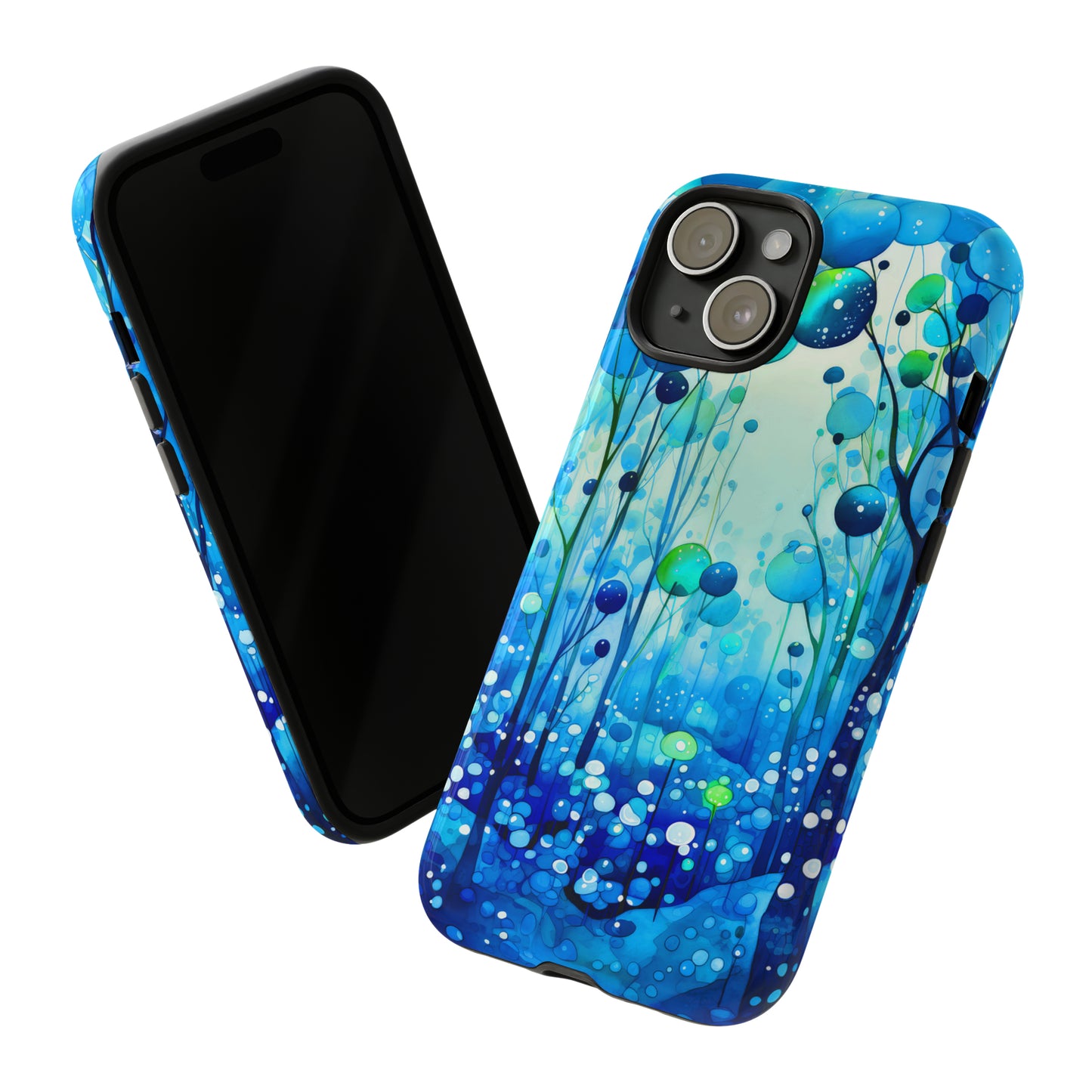 Blue fantasy forest Tough Cases