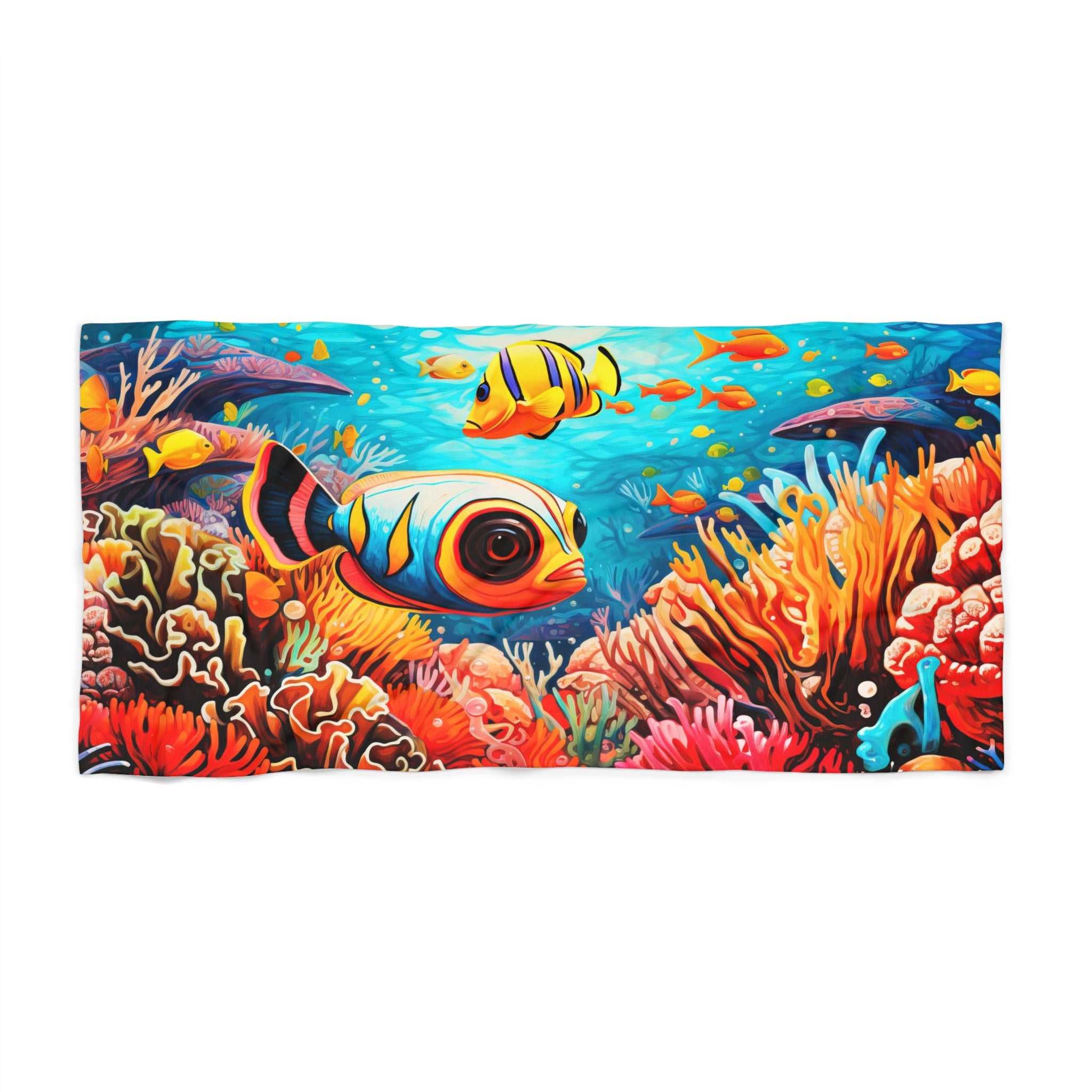 Reef fish Beach Towel