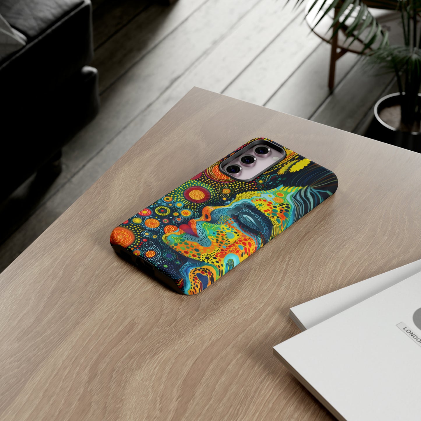Phone Case, rainbow girl, Artistic design, Tough Case, Colorful whimsical rainbow fantasy design, iPhone 15, 14, 13, 12, 11, Samsung, Pixel