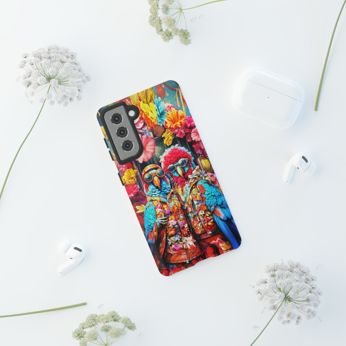 Two hipster parrots Tough Cases