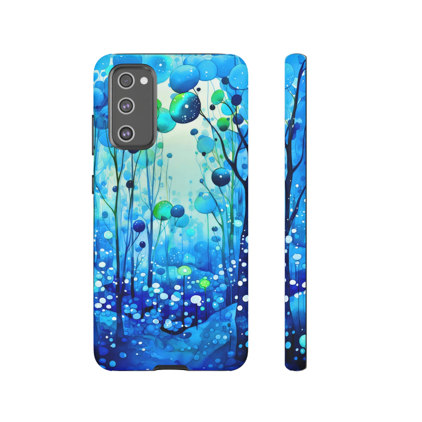 Blue fantasy forest Tough Cases