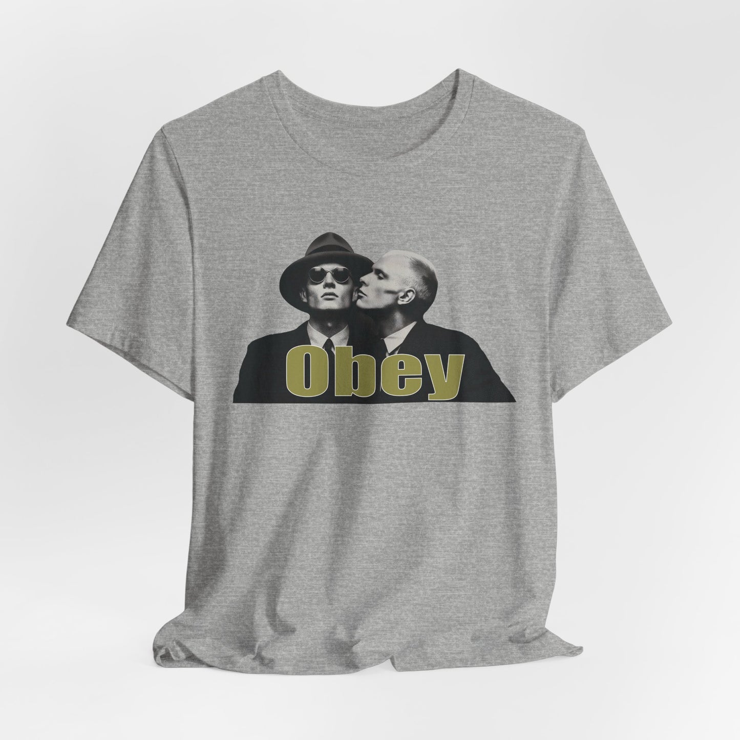 Obey Graphic Tee — Retro Provocative Streetwear T-Shirt, authority commentary shirt