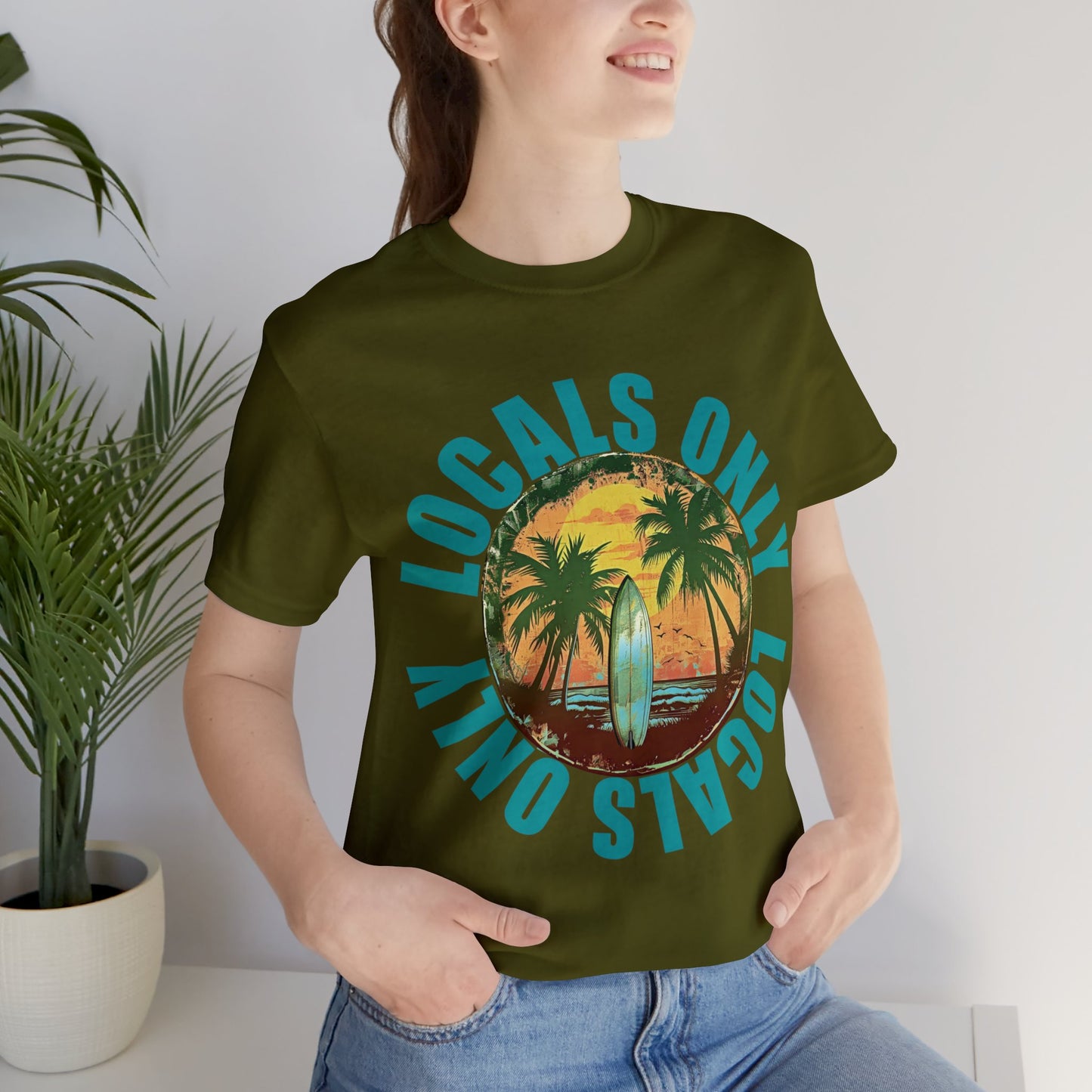 Locals Only stamp Unisex Jersey Short Sleeve Tee