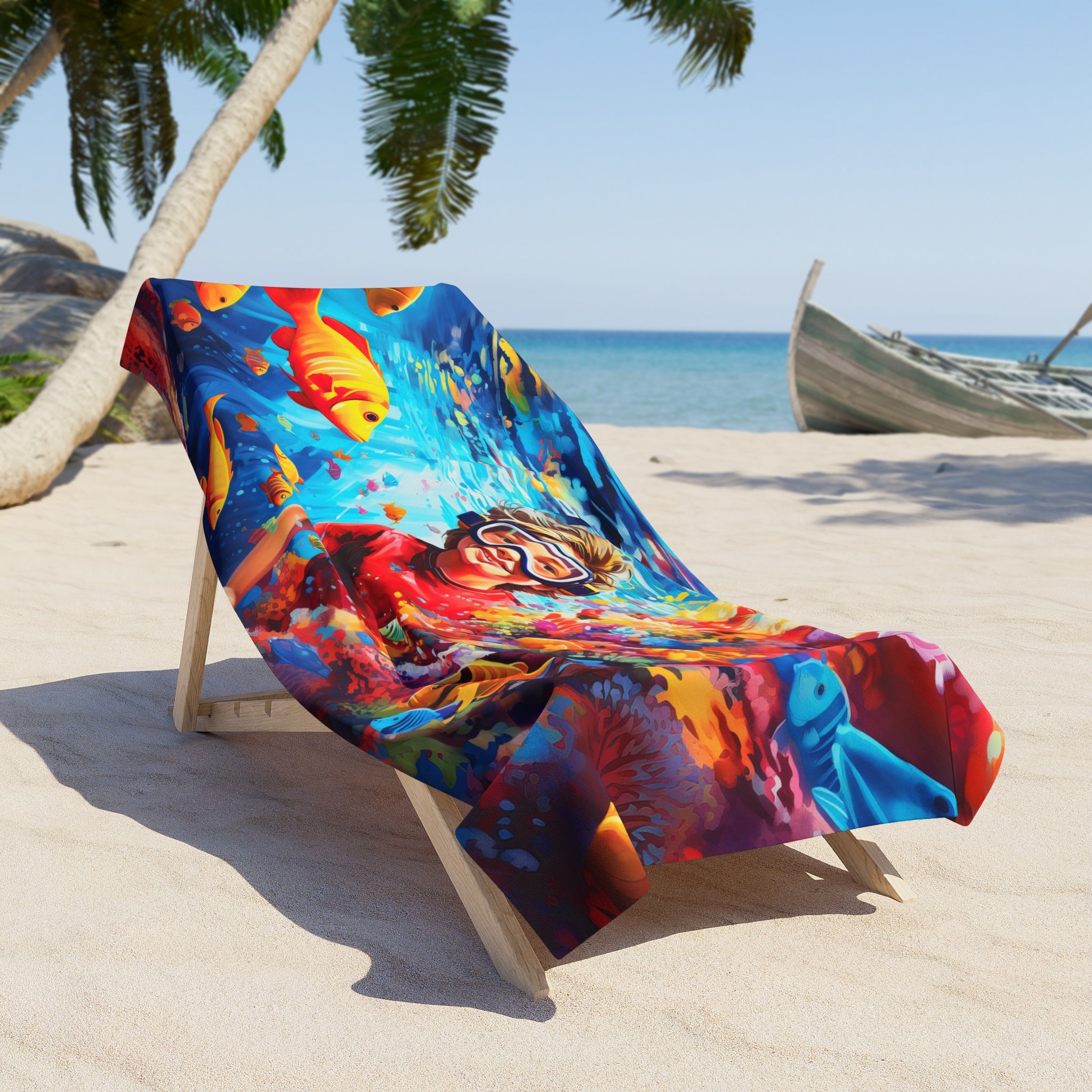 Fish Fantasy Beach Towel