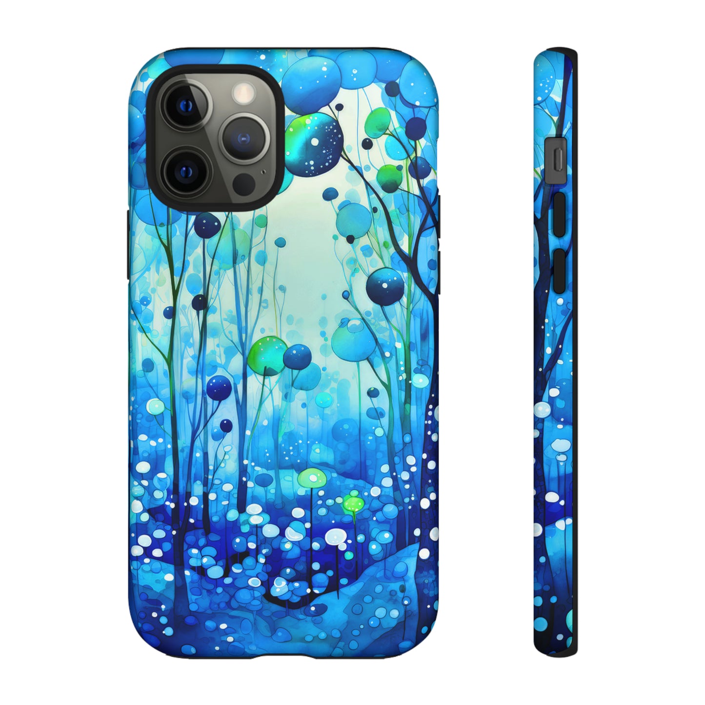 Blue fantasy forest Tough Cases