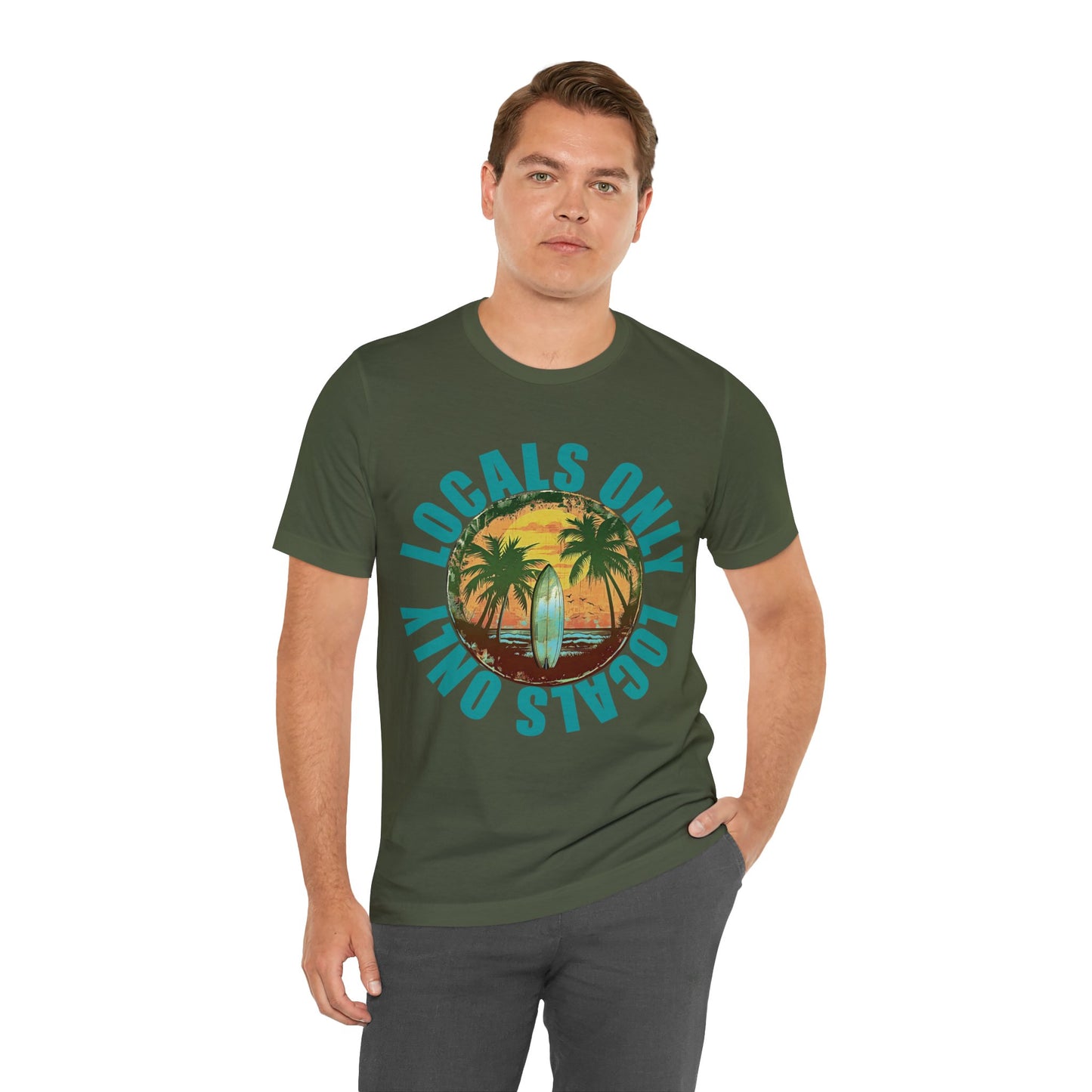 Locals Only stamp Unisex Jersey Short Sleeve Tee