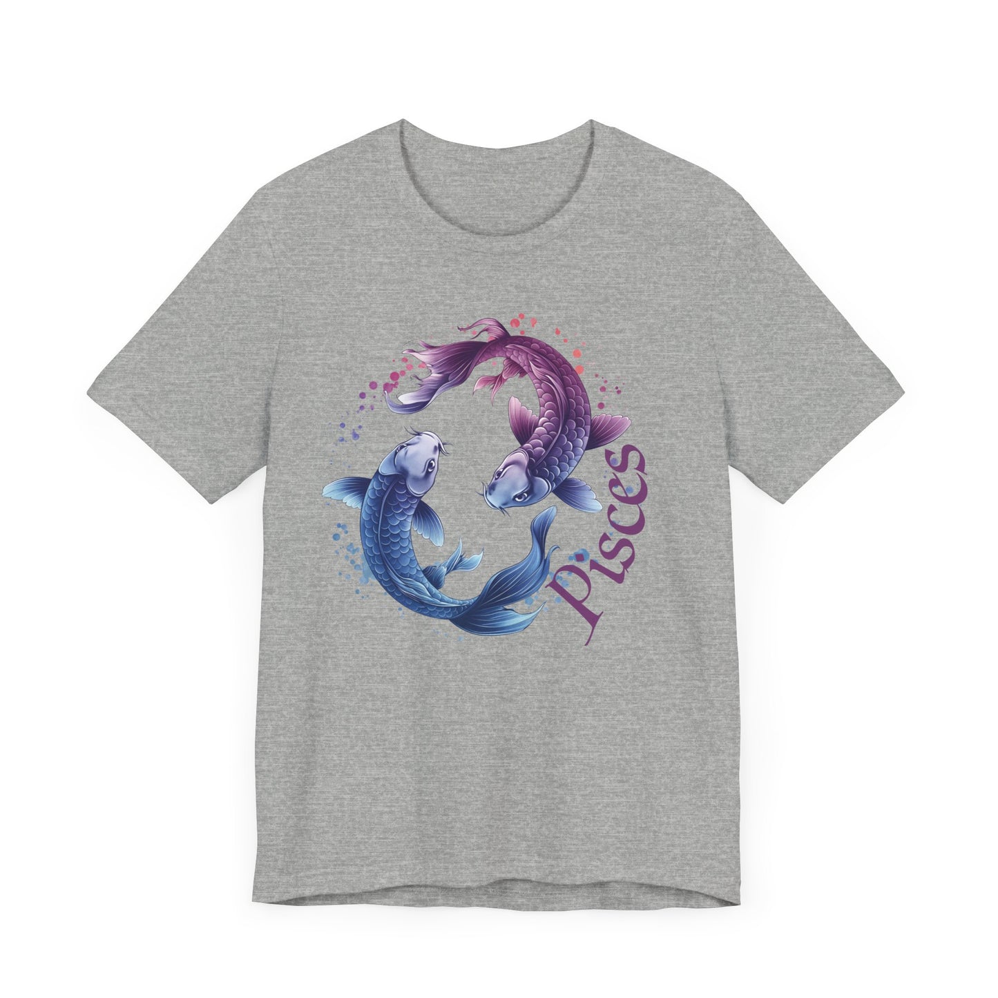 Pisces Artistic Zodiac Unisex Tee, Jersey Short Sleeve Tee, Your Perfect Everyday Favorite