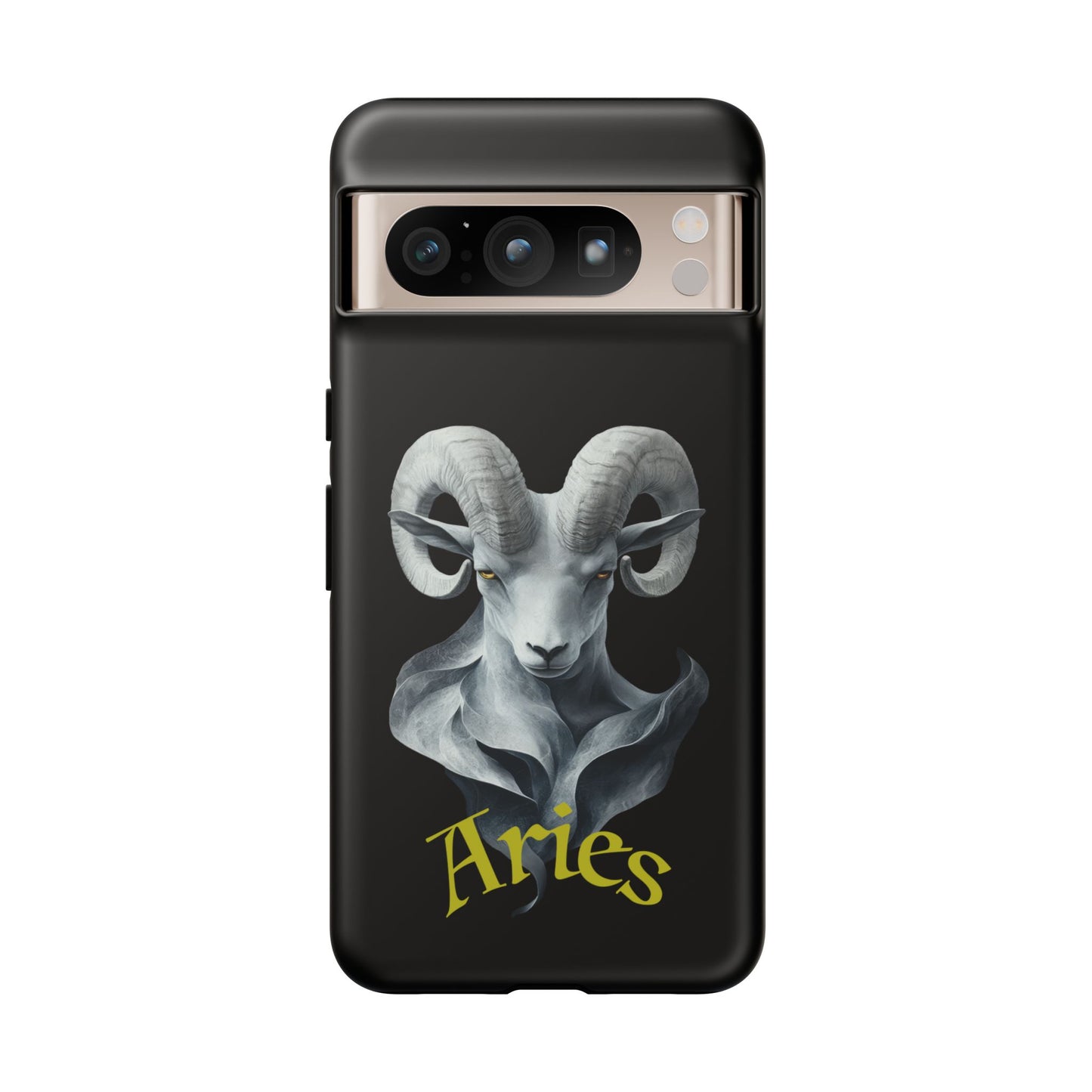 Aries Tough Phone Cases, Artistic Zodiac Phone Cases, premium-quality cases for iPhone, Samsung Galaxy, and Google Pixel devices