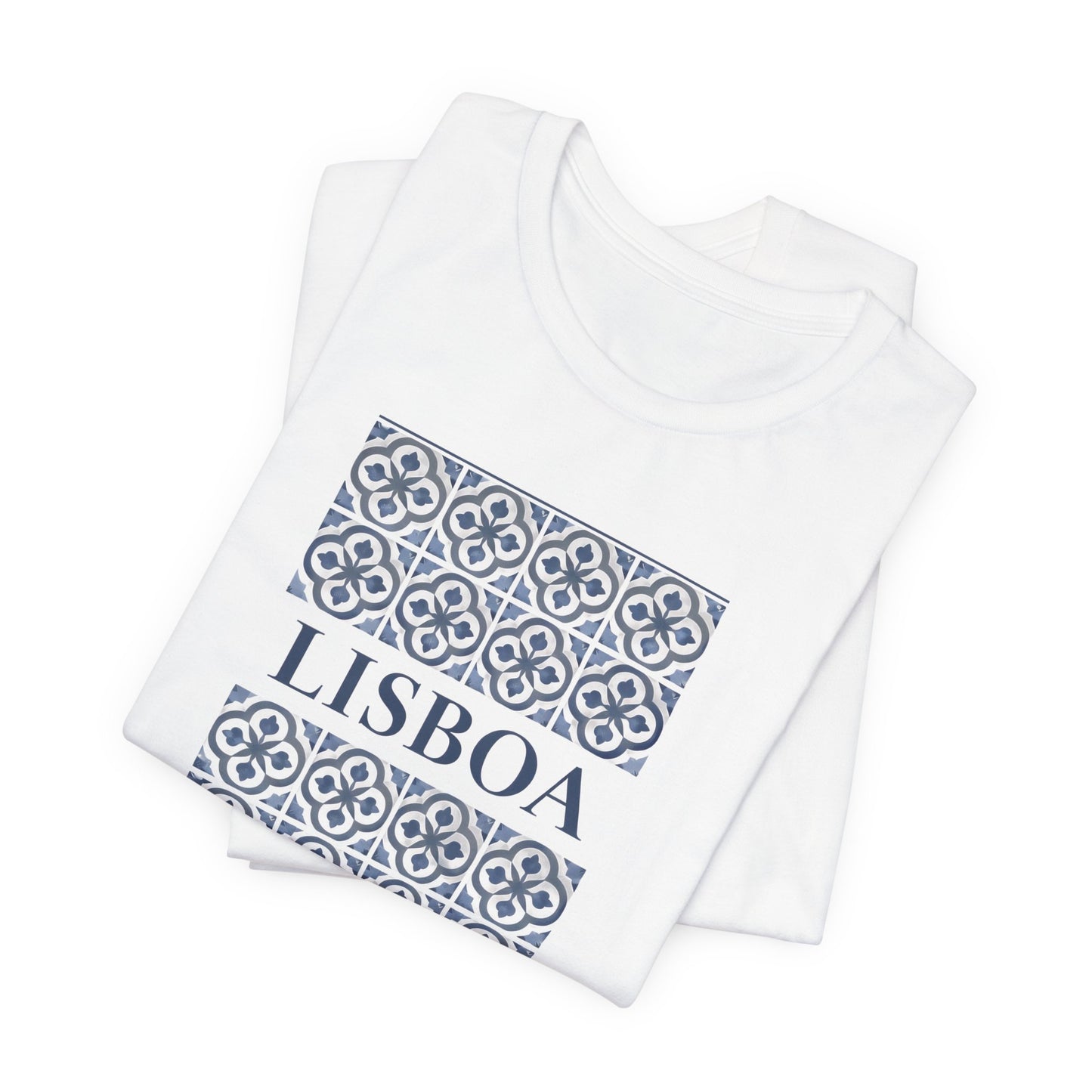 Lisboa Azulejo Tee — Portugal Tile Pattern Unisex T-Shirt