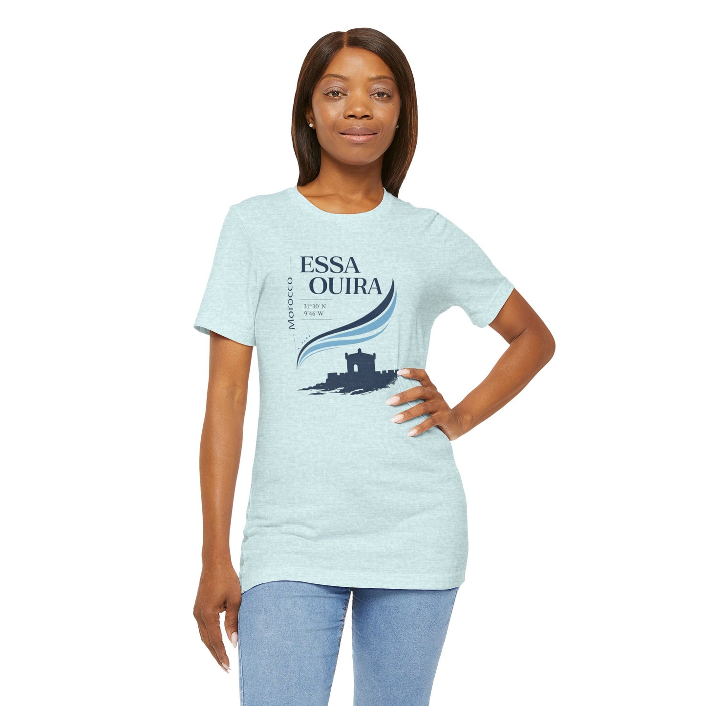 Essaouira Morocco Tee — Coastal Surf & Kasbah Graphic T-Shirt