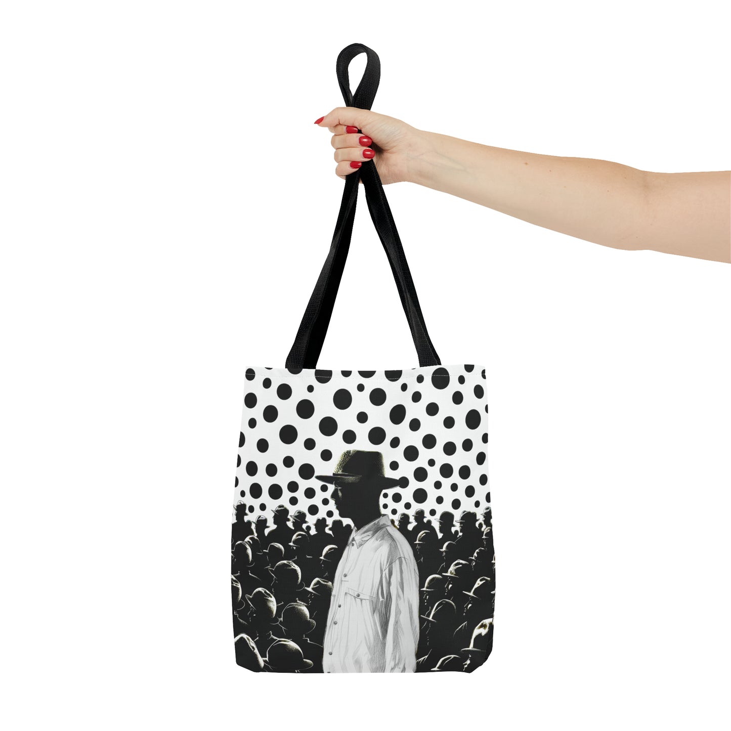 Stand up stand out black & white print Tote Bag in 3 sizes