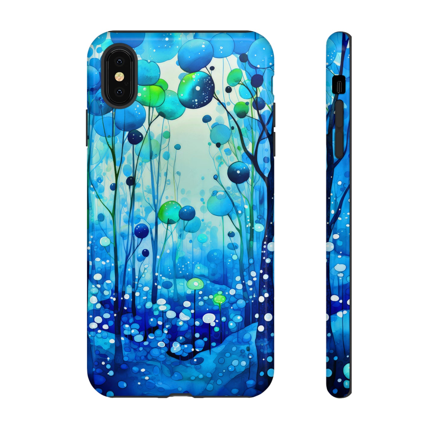 Blue fantasy forest Tough Cases