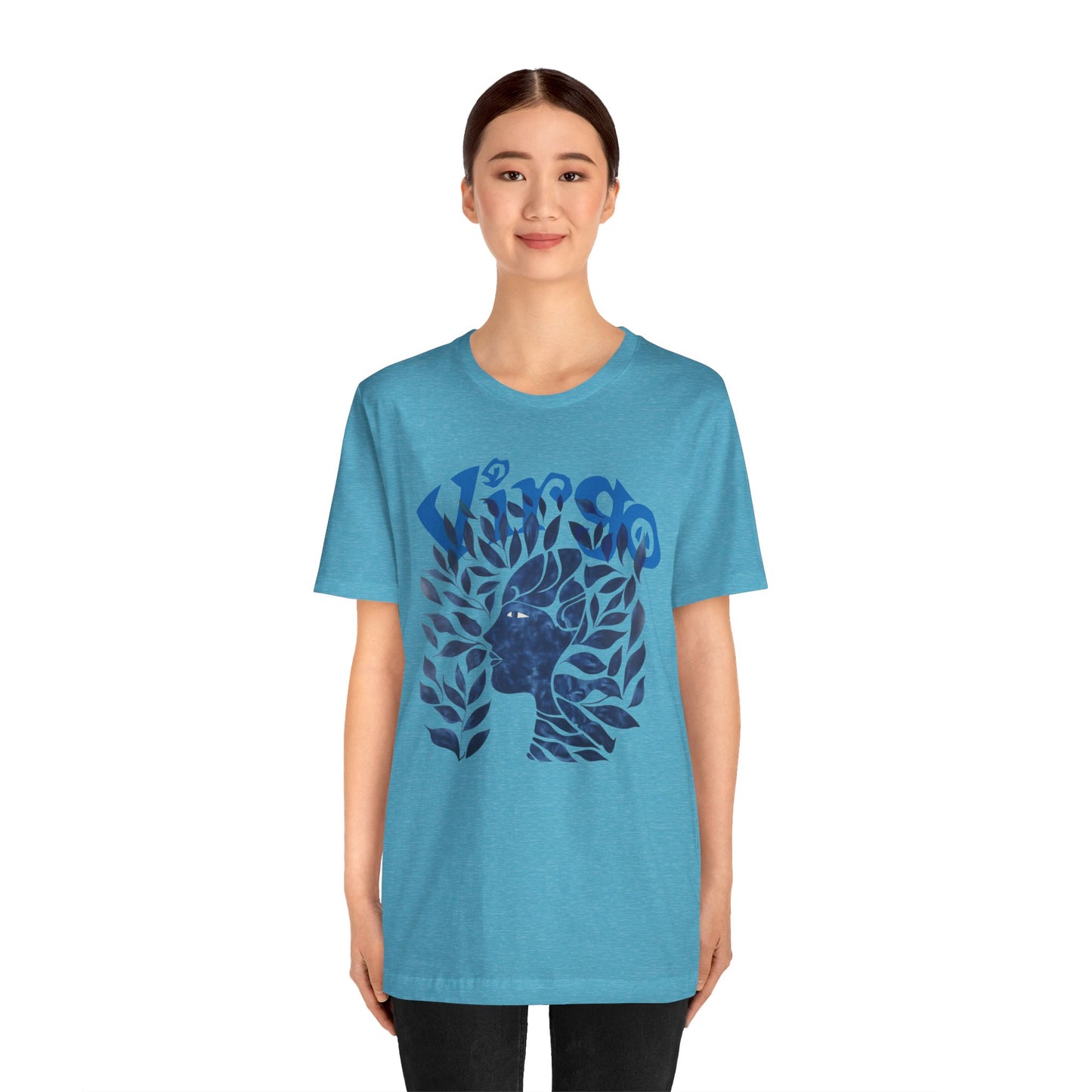 Virgo blue graphic Unisex Jersey Short Sleeve Tee