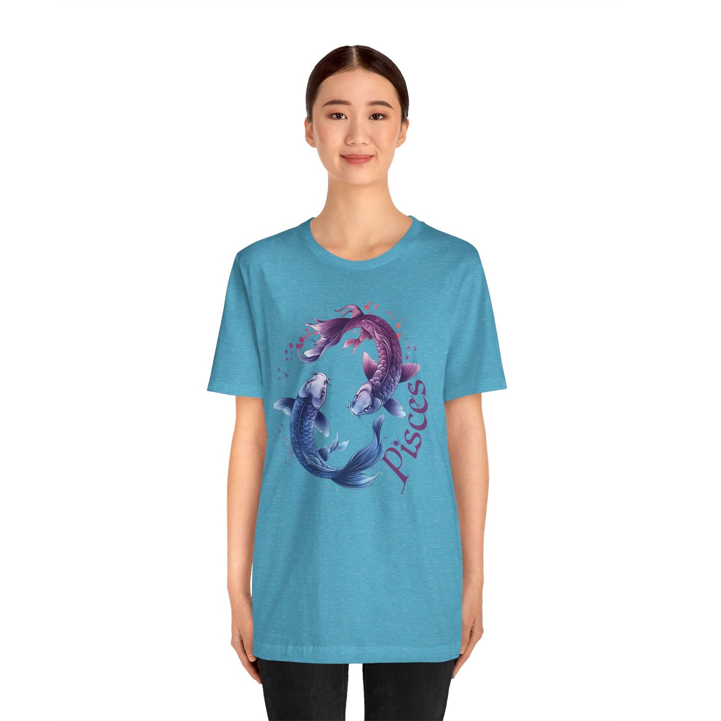 Pisces Artistic Zodiac Unisex Tee, Jersey Short Sleeve Tee, Your Perfect Everyday Favorite