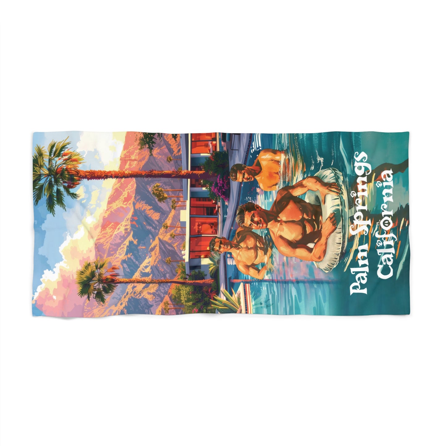Palm Springs resort Beach Towel 36" x 72"