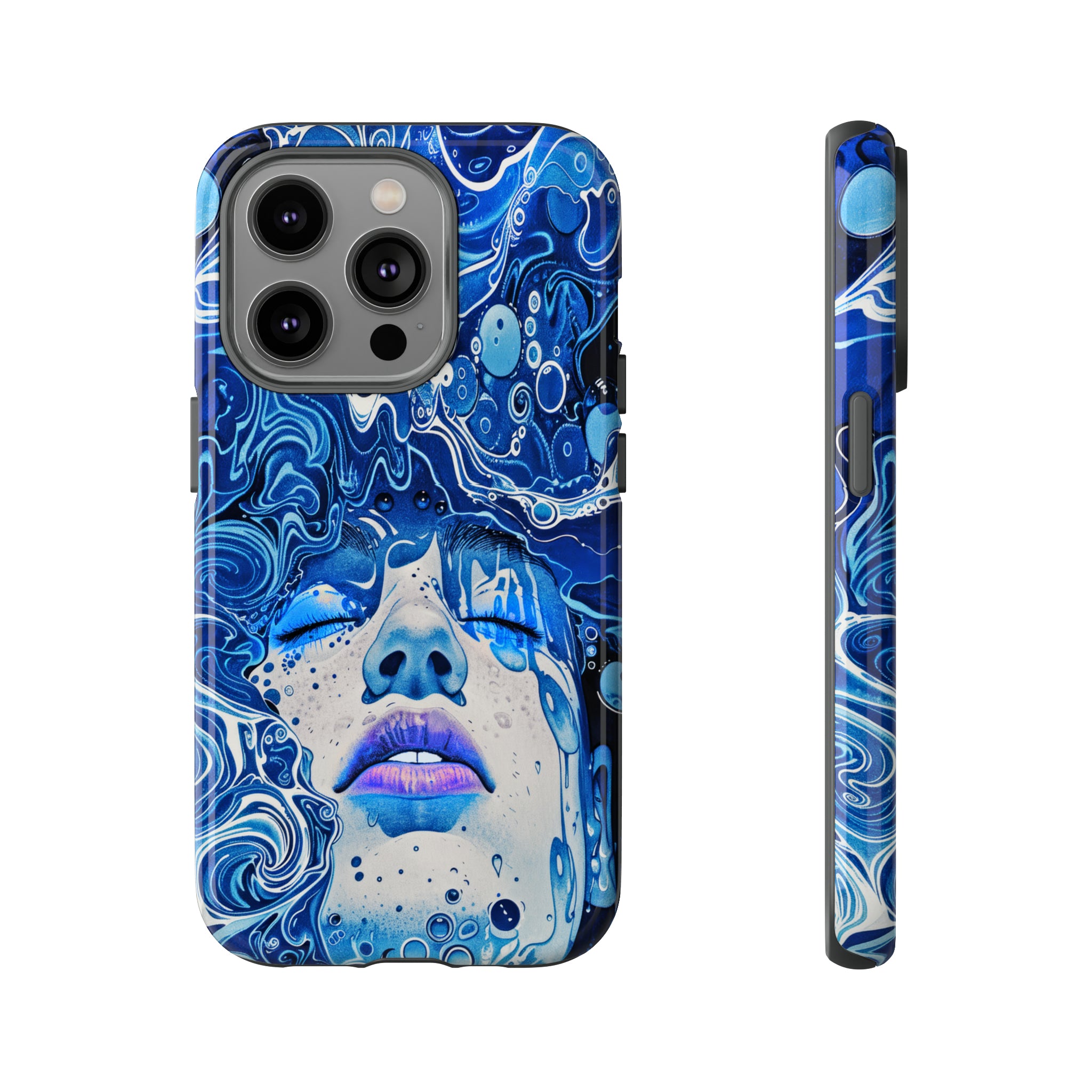 Phone Case, underwater design, Artistic design, Tough Case, Colorful whimsical water fantasy design, iPhone 15, 14, 13, 12, 11, Samsung, Pixel