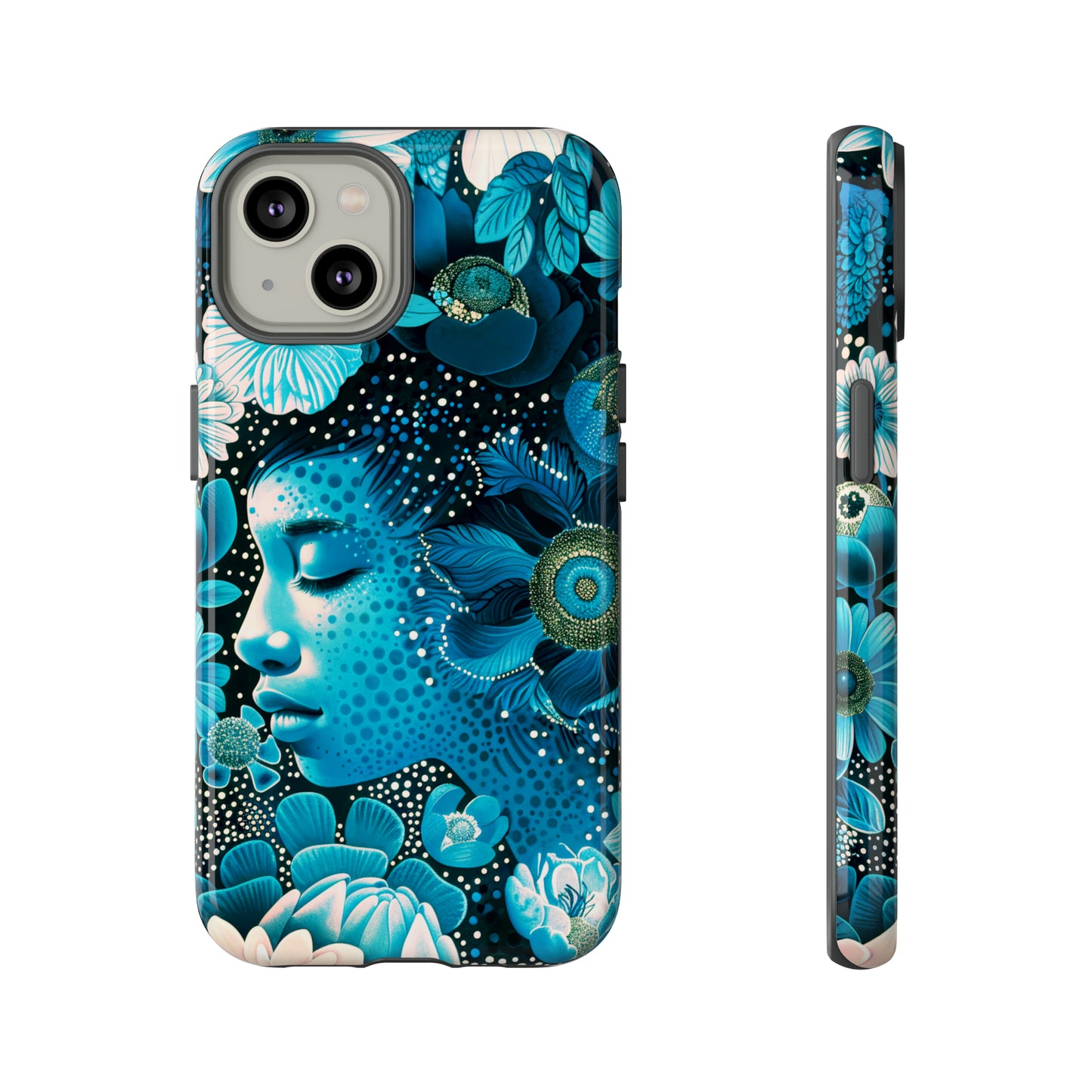 Girl in blue Tough Cases