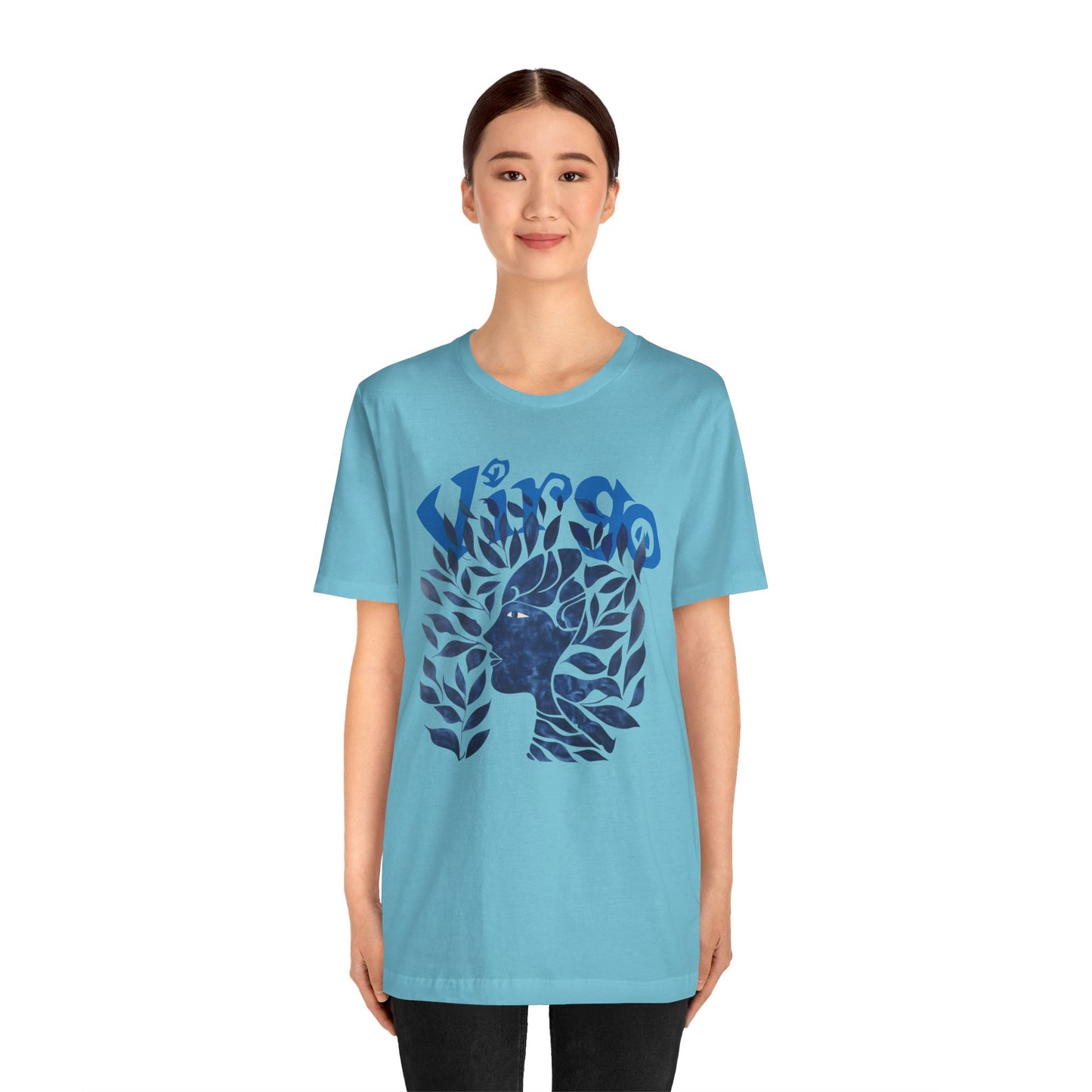 Virgo blue graphic Unisex Jersey Short Sleeve Tee