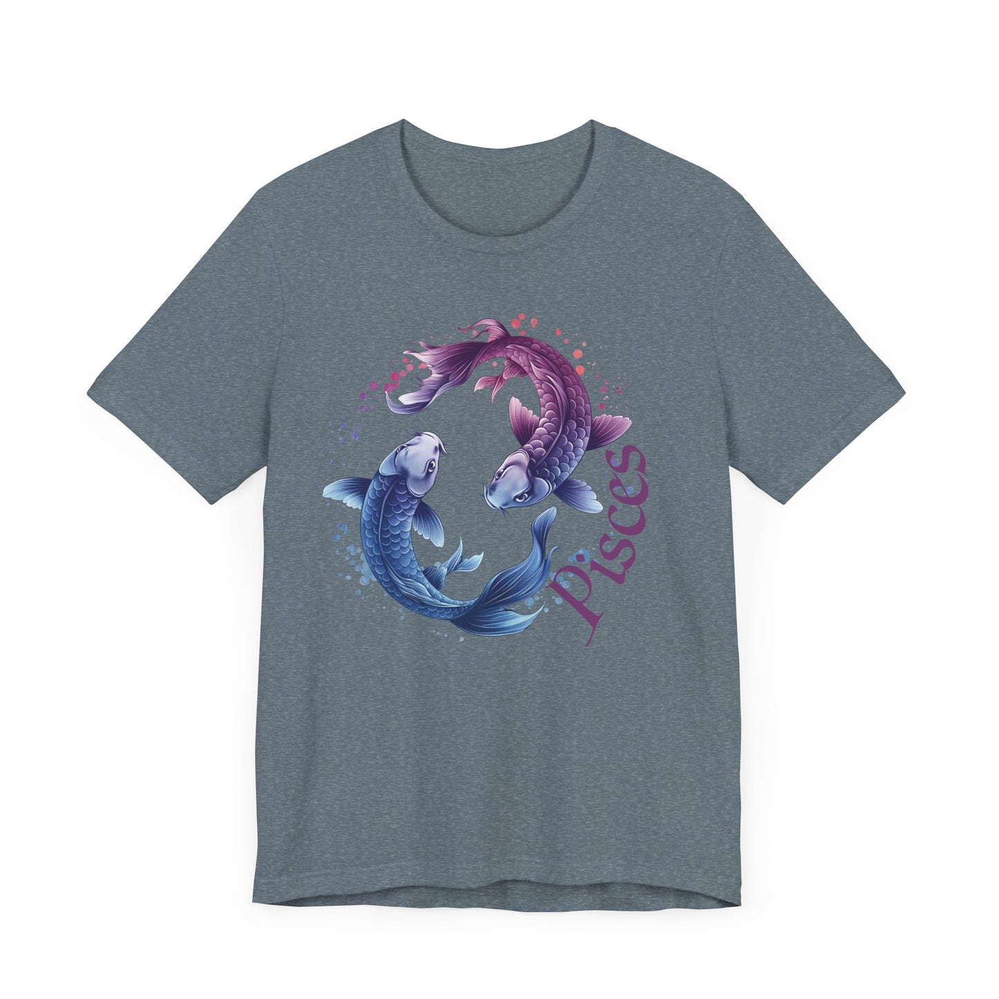 Pisces Artistic Zodiac Unisex Tee, Jersey Short Sleeve Tee, Your Perfect Everyday Favorite