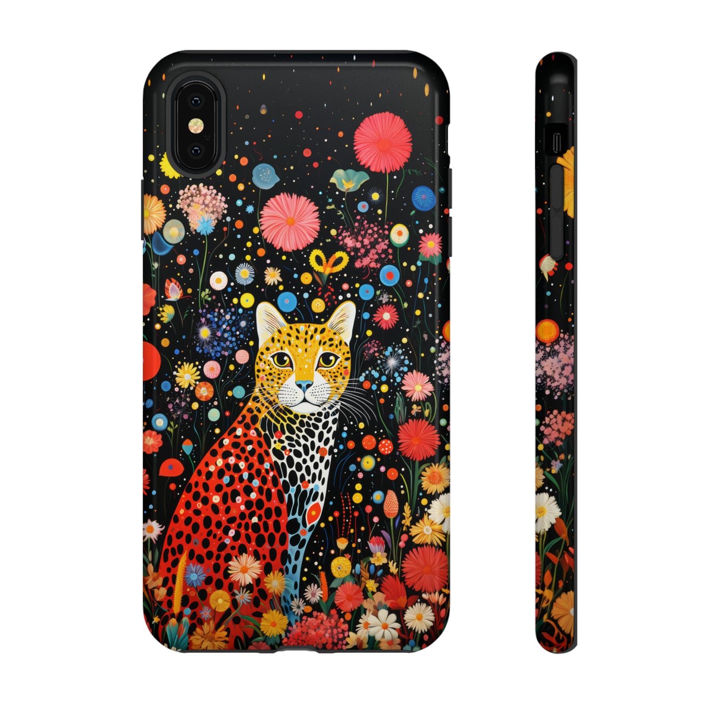 Cheetah in night flowers Tough Cases
