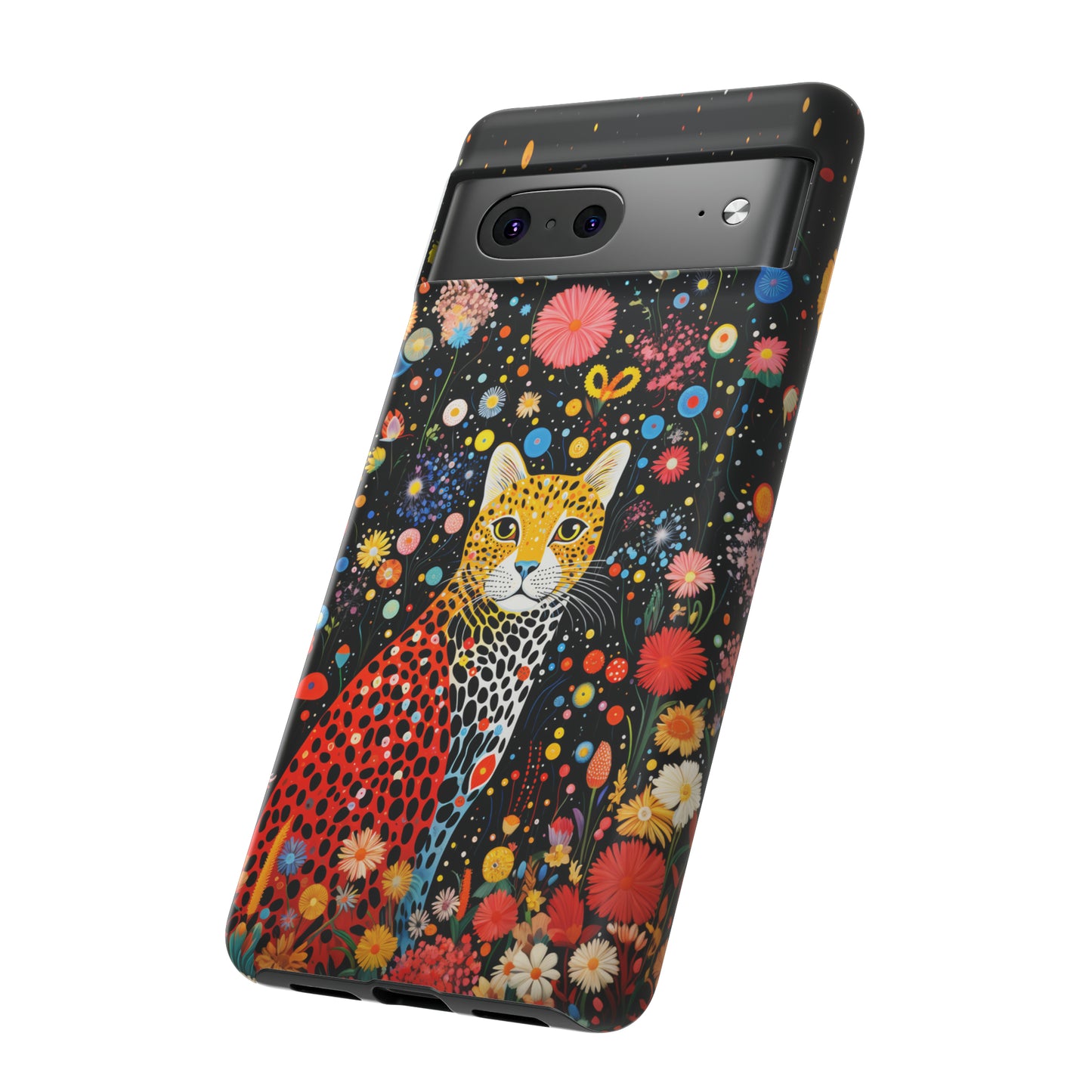 Cheetah in night flowers Tough Cases