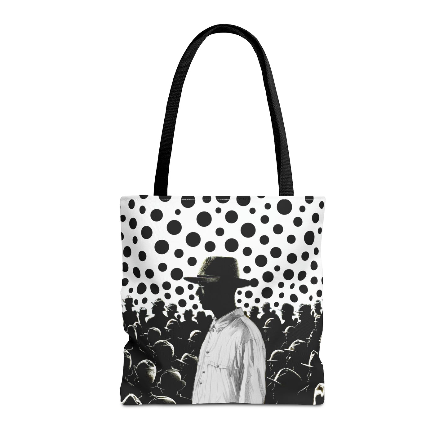Stand up stand out black & white print Tote Bag in 3 sizes