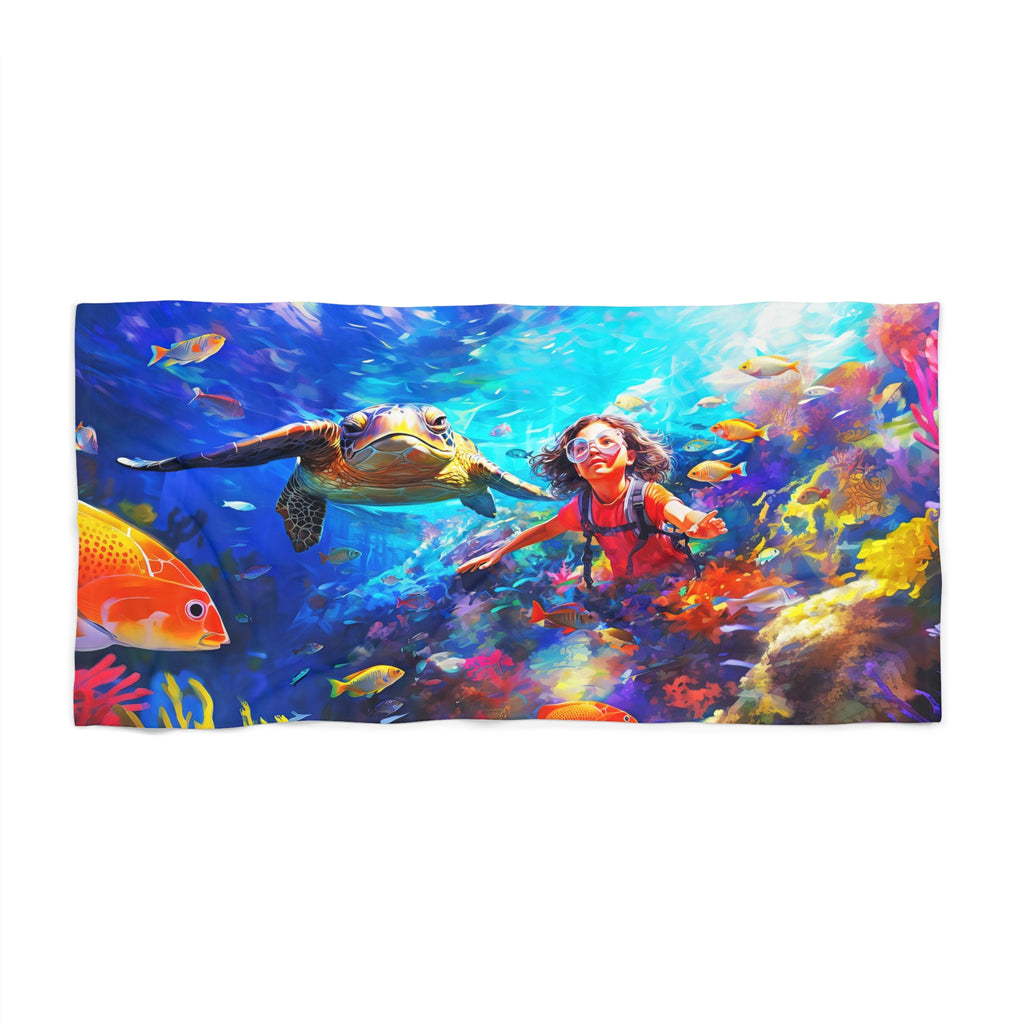 Sea Turtle Cove Beach Towel