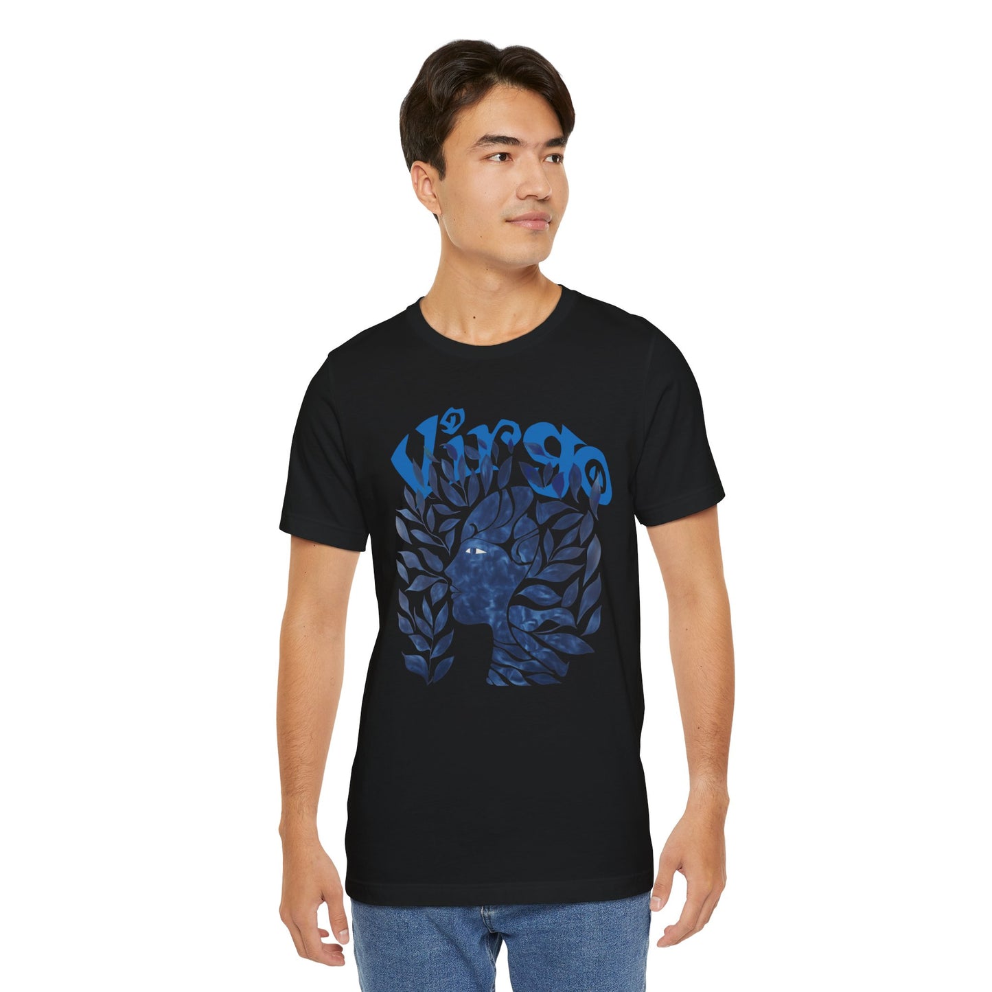 Virgo blue graphic Unisex Jersey Short Sleeve Tee