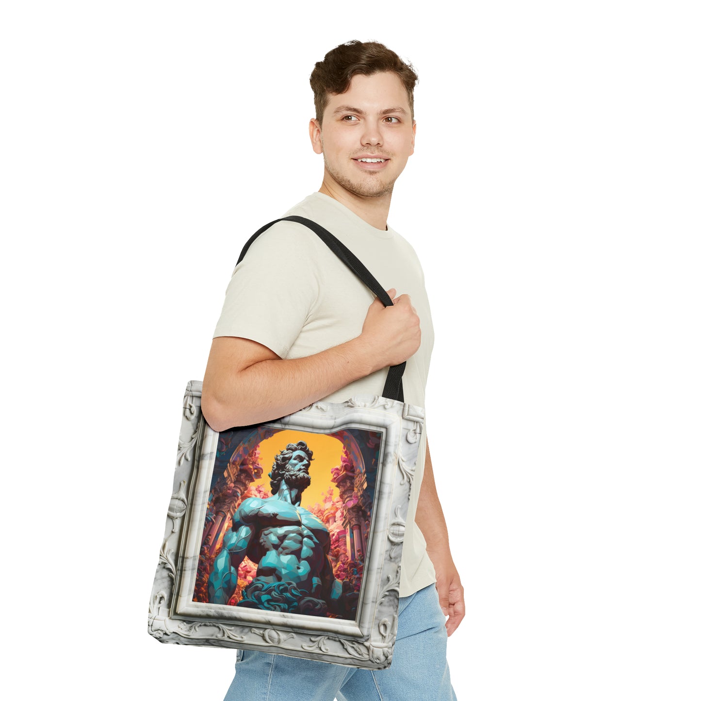 Hercules in a marble frame Tote Bag