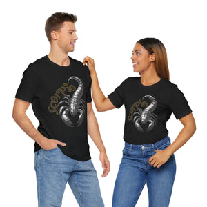Scorpio Black & white Unisex Jersey Short Sleeve Tee