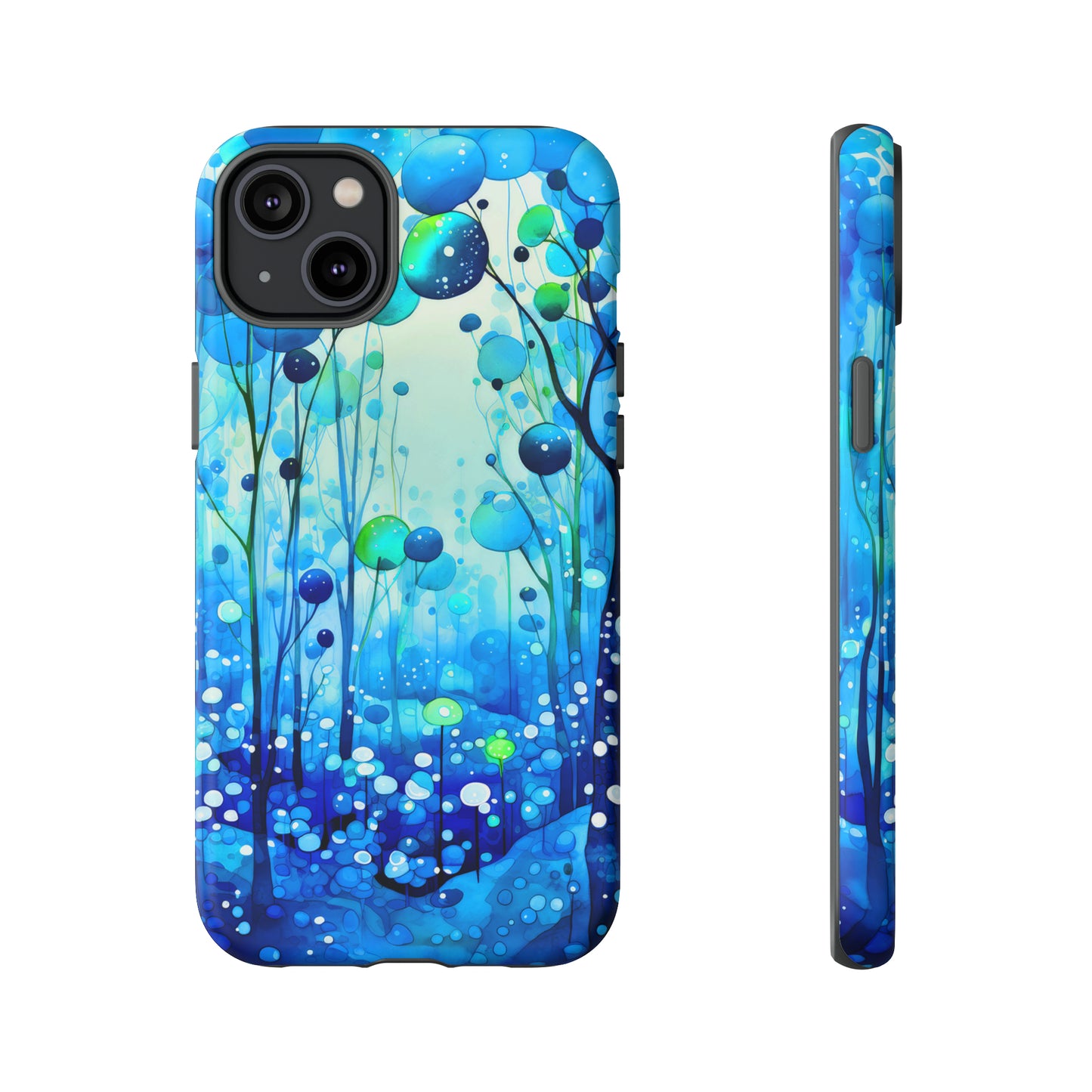 Blue fantasy forest Tough Cases