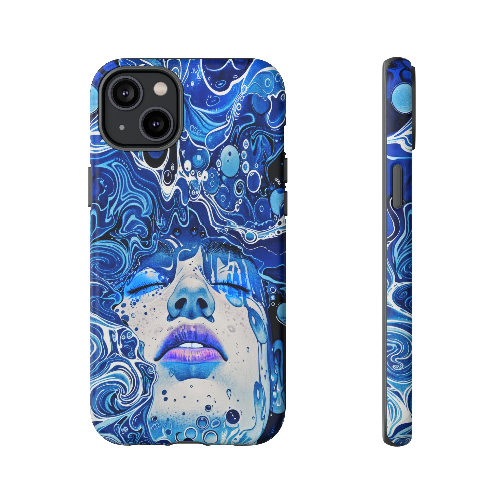 Phone Case, underwater design, Artistic design, Tough Case, Colorful whimsical water fantasy design, iPhone 15, 14, 13, 12, 11, Samsung, Pixel