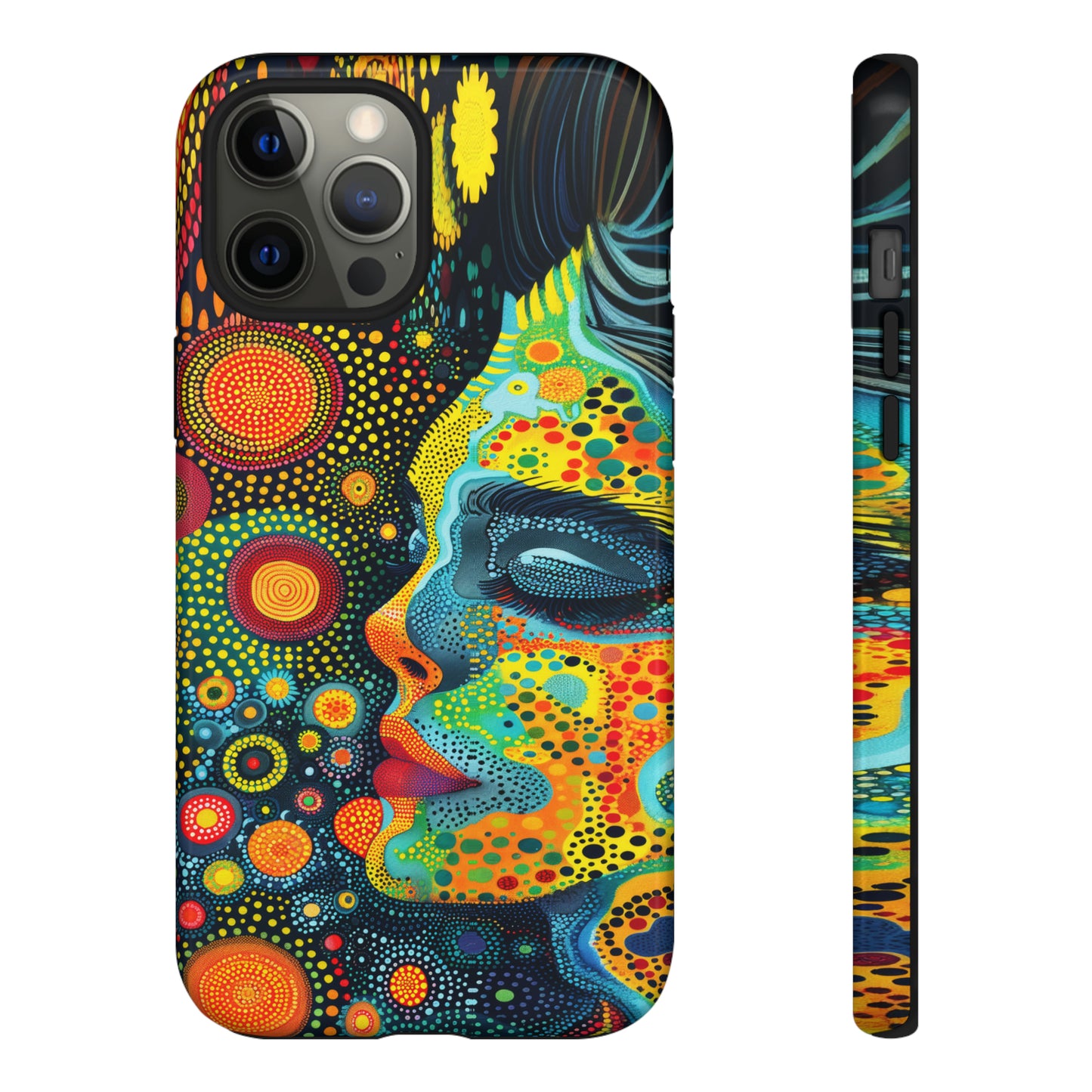 Phone Case, rainbow girl, Artistic design, Tough Case, Colorful whimsical rainbow fantasy design, iPhone 15, 14, 13, 12, 11, Samsung, Pixel