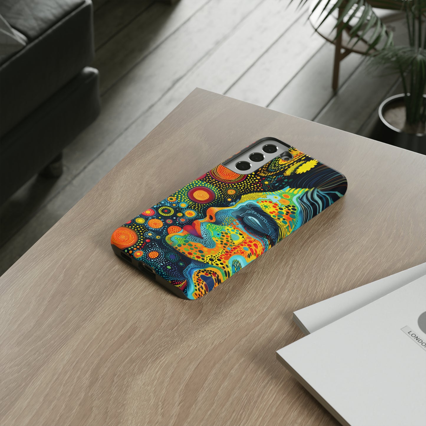 Phone Case, rainbow girl, Artistic design, Tough Case, Colorful whimsical rainbow fantasy design, iPhone 15, 14, 13, 12, 11, Samsung, Pixel