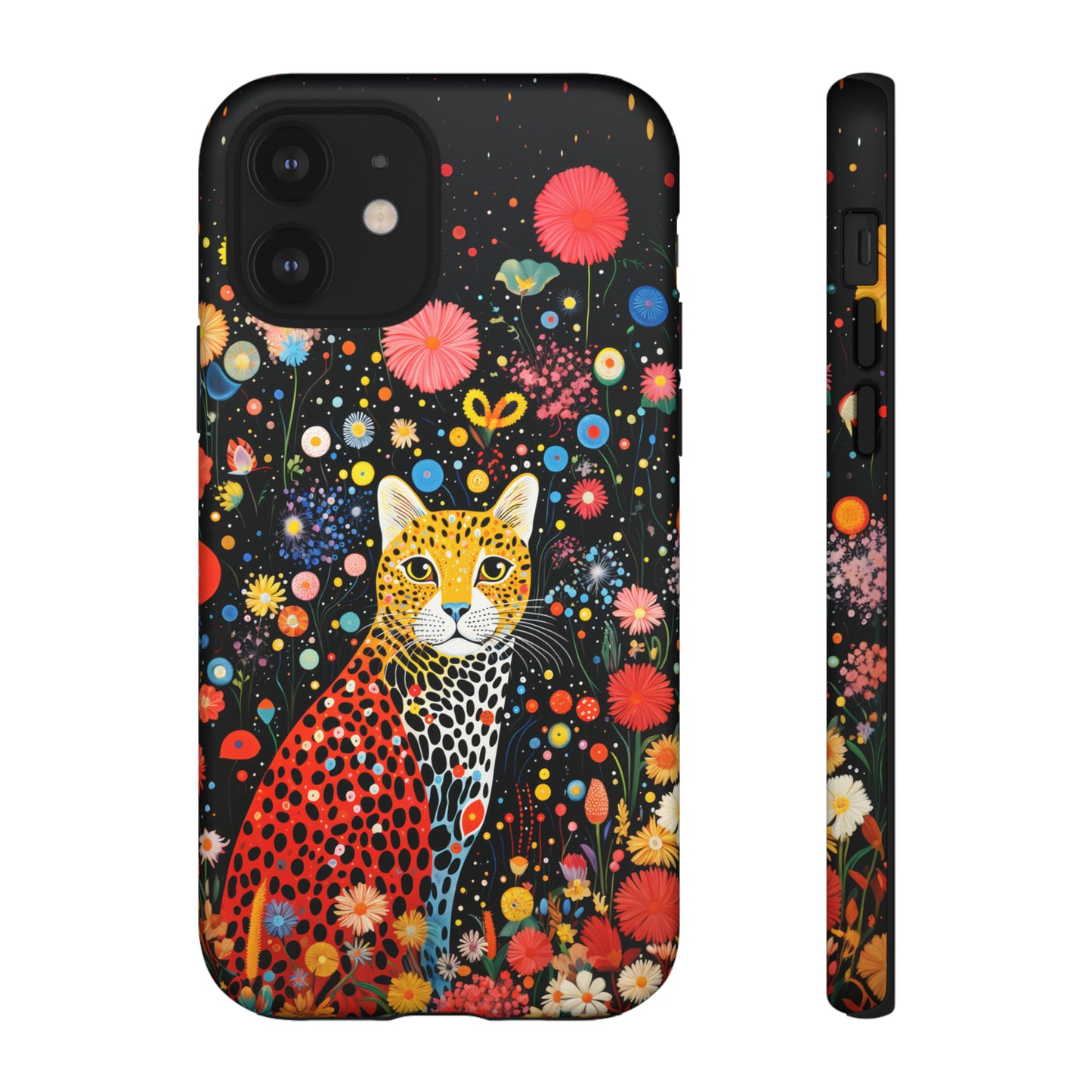 Cheetah in night flowers Tough Cases