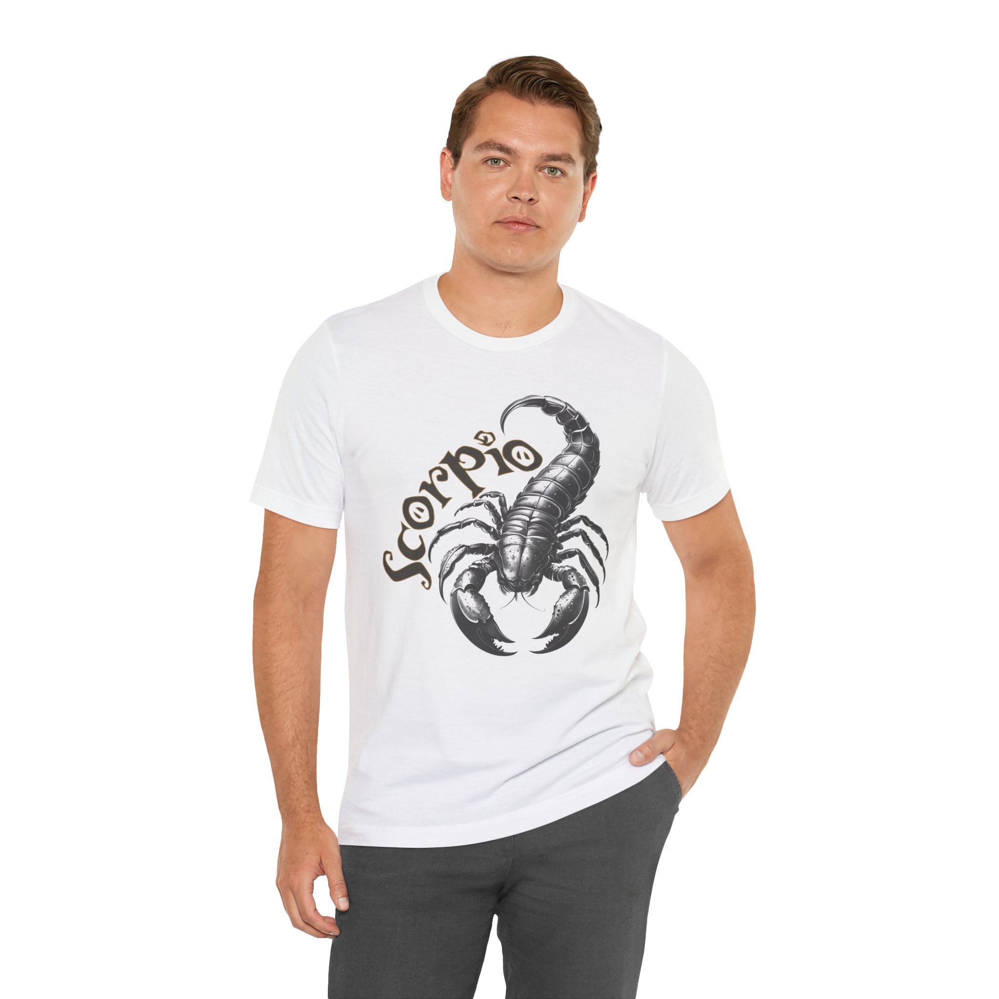 Scorpio Black & white Unisex Jersey Short Sleeve Tee