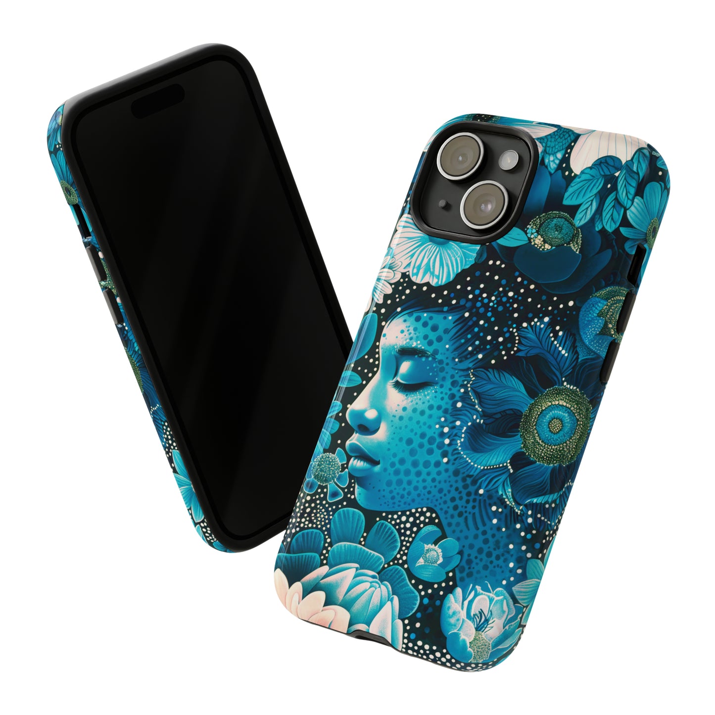 Girl in blue Tough Cases