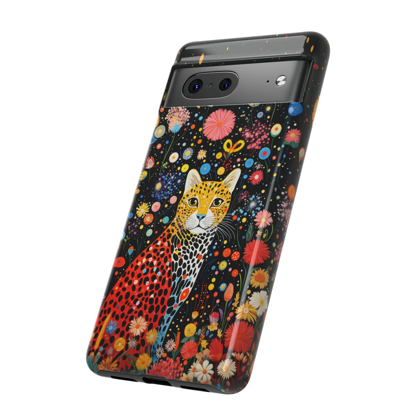 Cheetah in night flowers Tough Cases