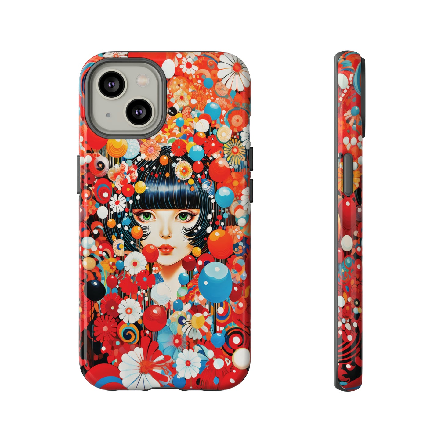 Girl in red blossoms Tough Cases