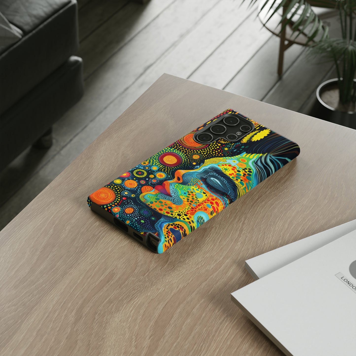 Phone Case, rainbow girl, Artistic design, Tough Case, Colorful whimsical rainbow fantasy design, iPhone 15, 14, 13, 12, 11, Samsung, Pixel