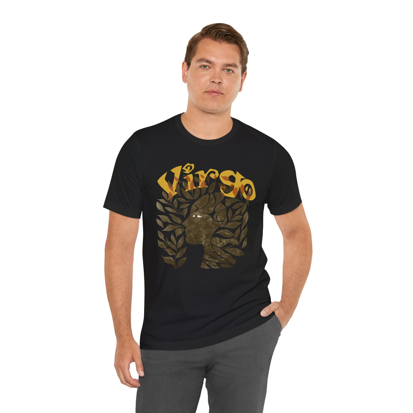 Virgo bronze graphic Unisex Jersey Short Sleeve Tee