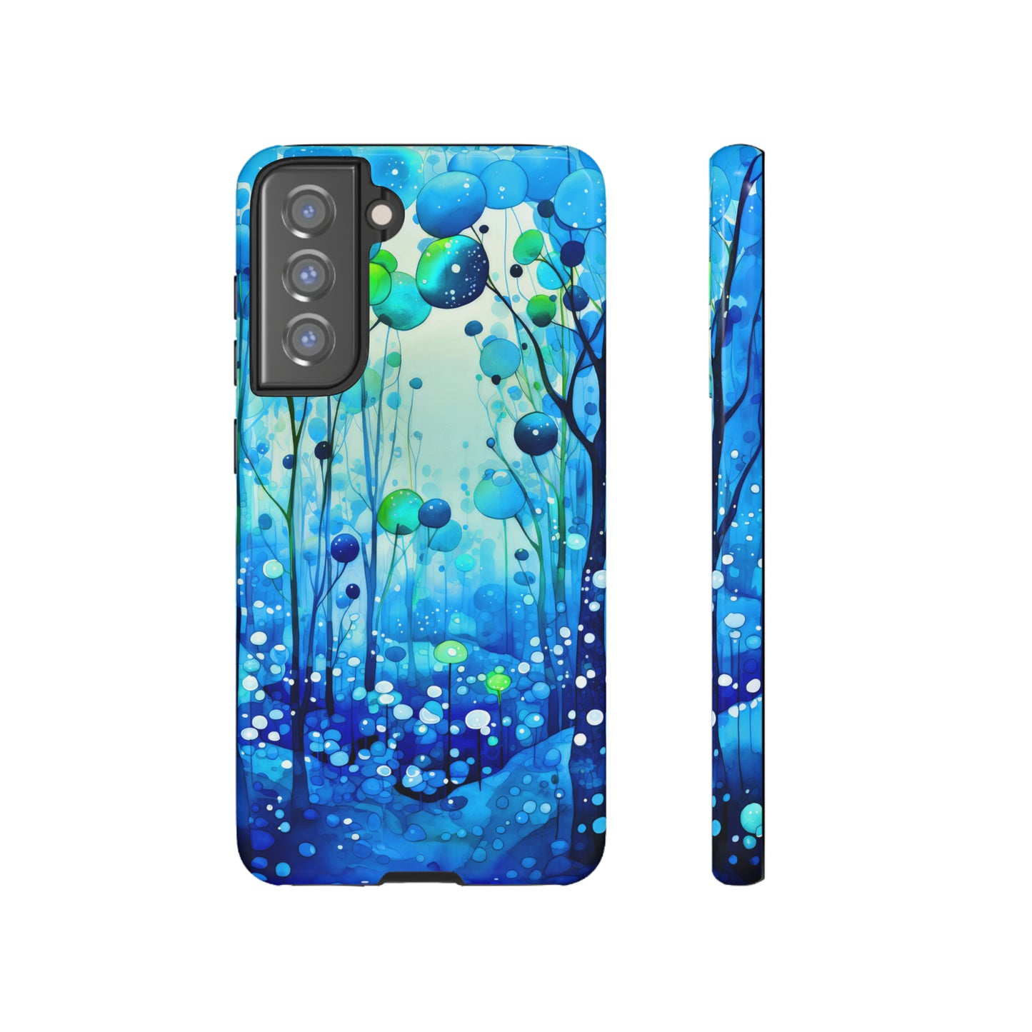 Blue fantasy forest Tough Cases