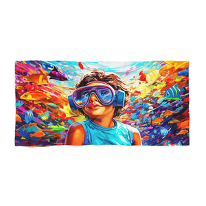 Reef kaleidoscope Beach Towel