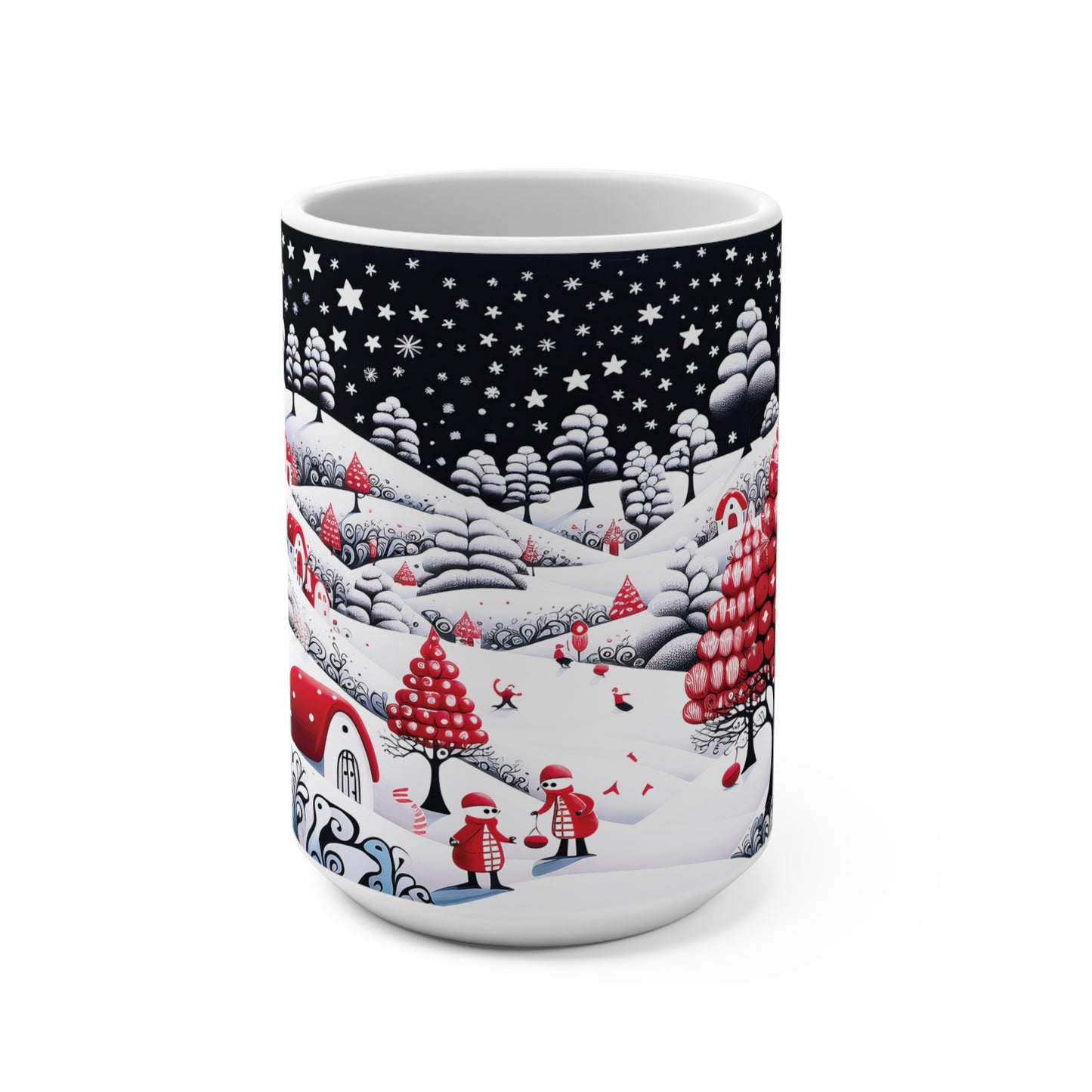 Mug 15oz Starry Night Christmas Town