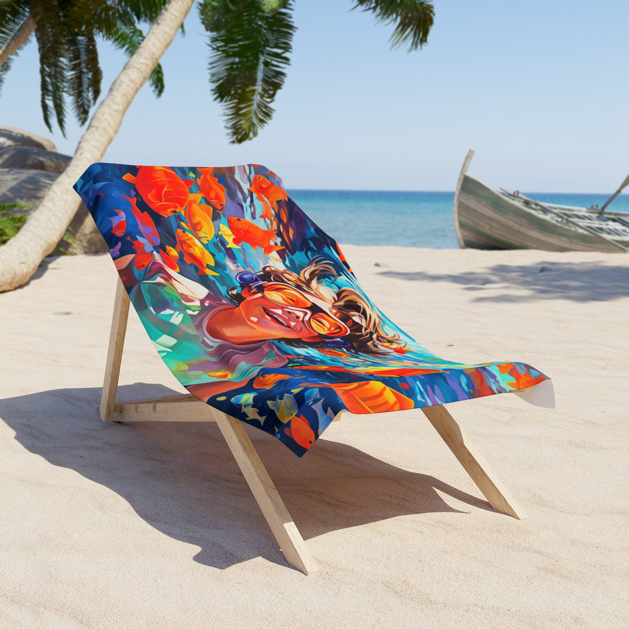 Marine life Beach Towel