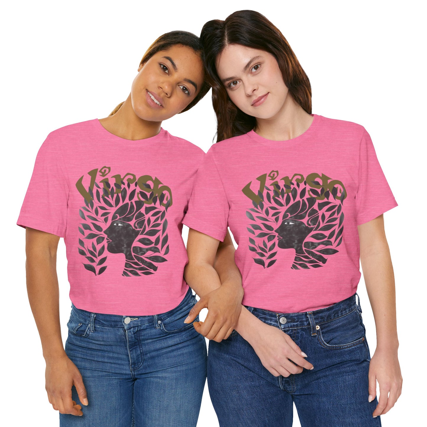 Virgo Black graphic Unisex Jersey Short Sleeve Tee