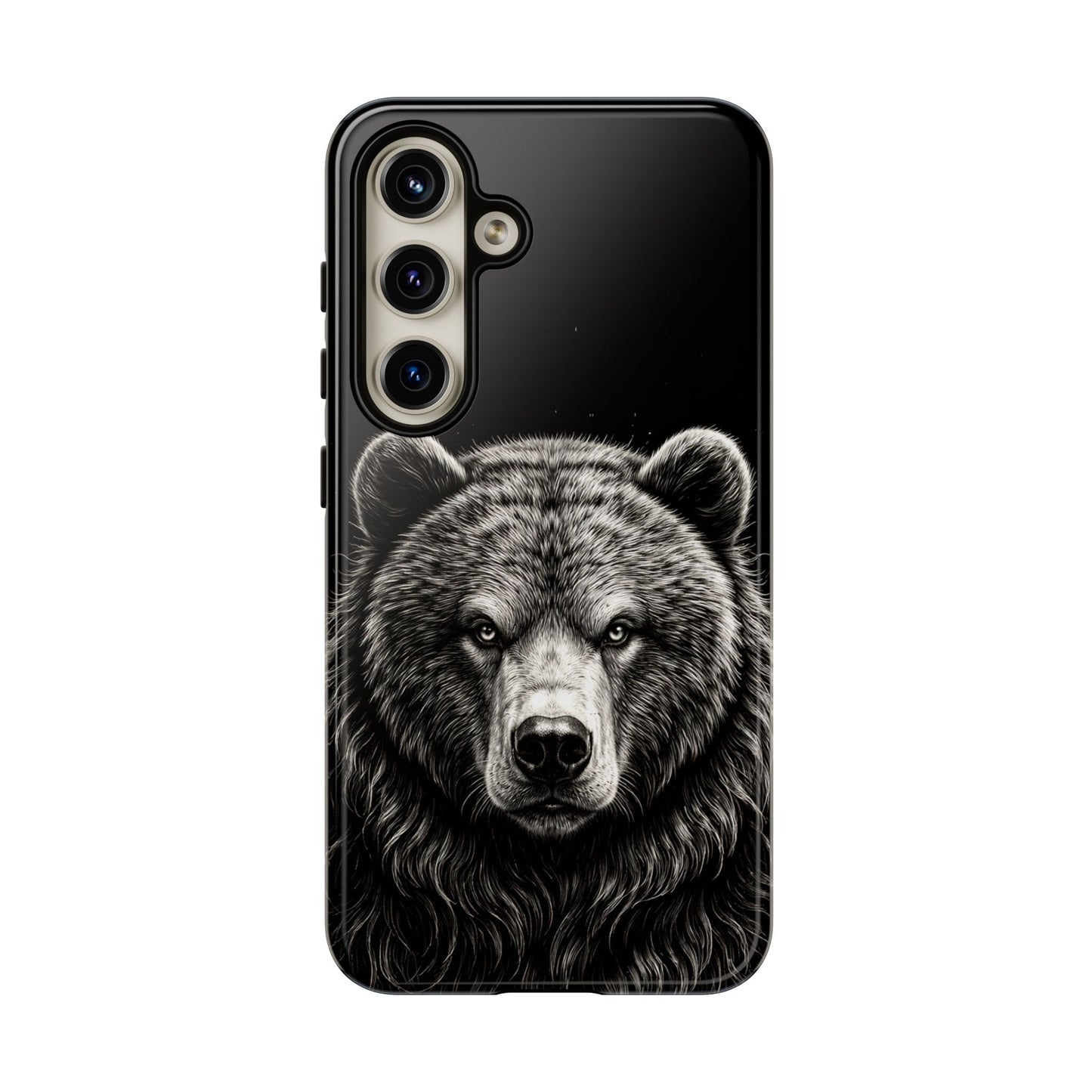 Sketch of a Bear Face Tough Phone Case – Rugged Wild Bear Phone Cover