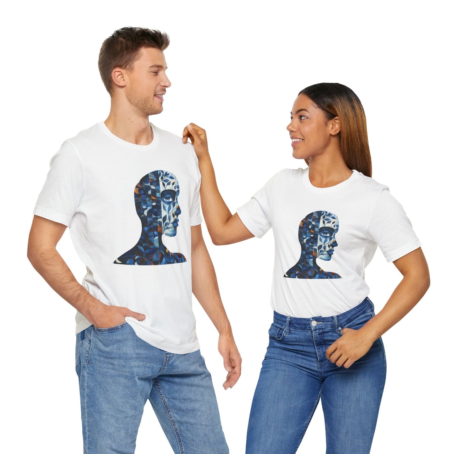Dreamy Profile Art Unisex Short Sleeve Tee